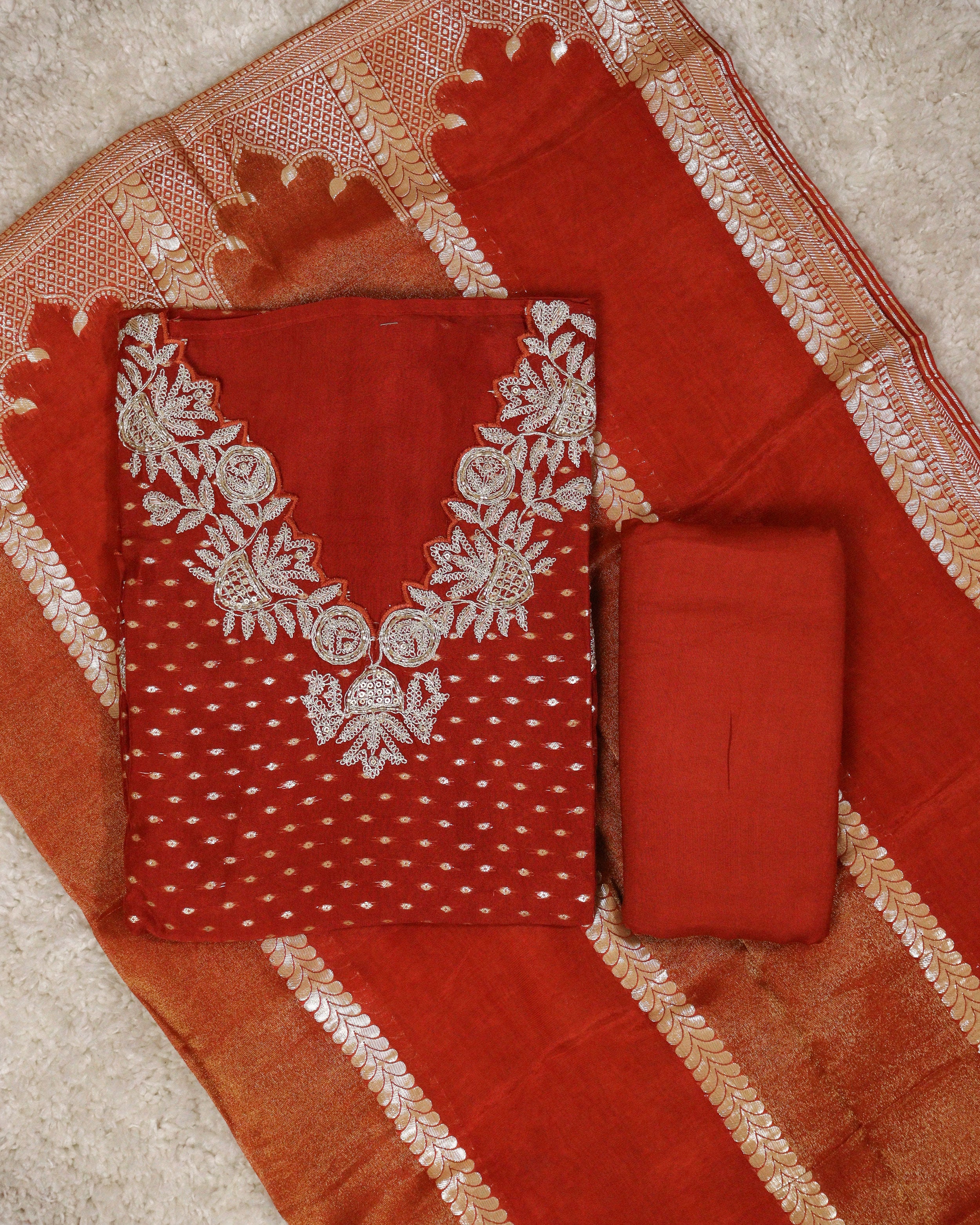 Load image into Gallery viewer, Viscose Organza Unstitched Suit-1618