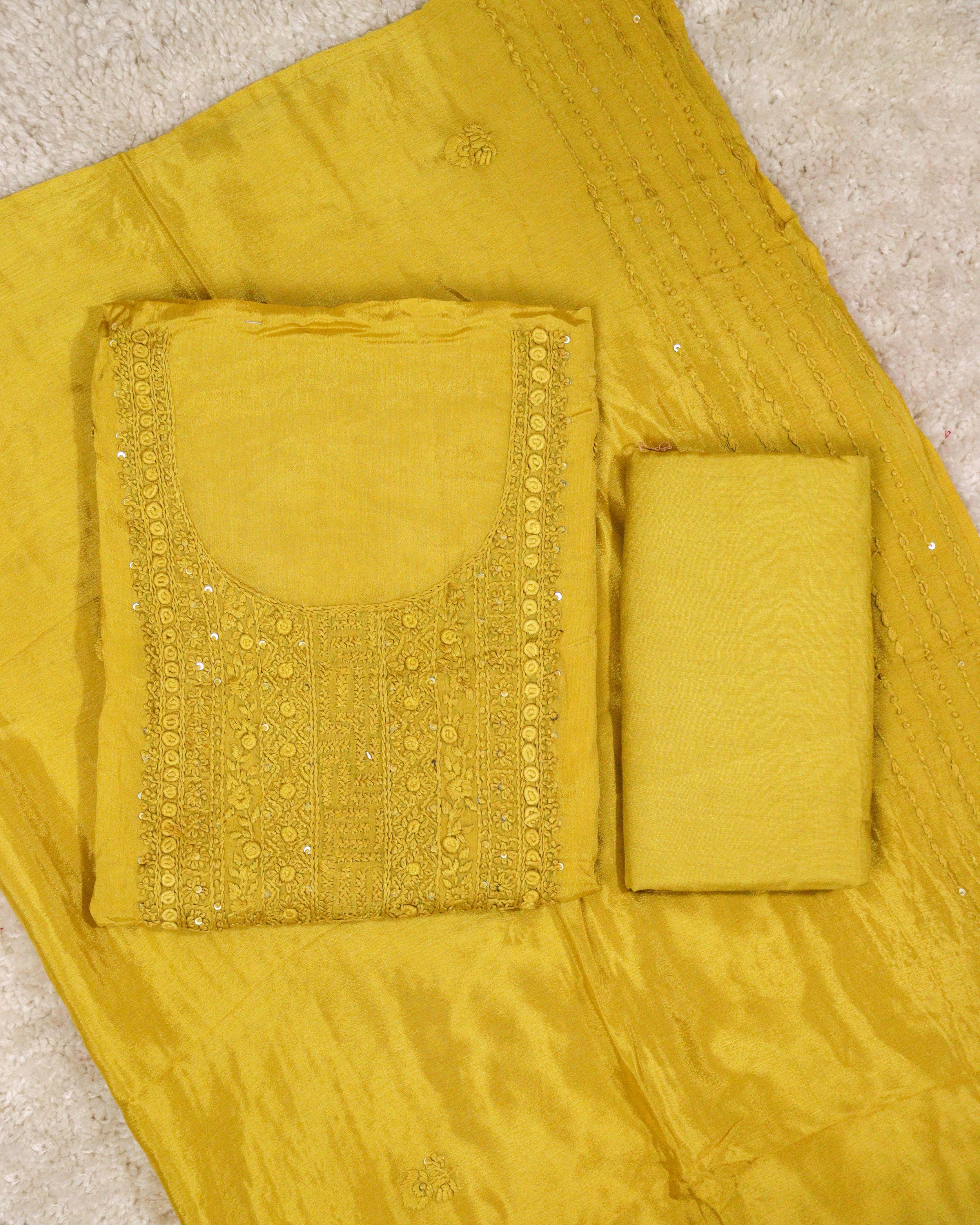 Load image into Gallery viewer, Chinnon Chiffon Unstitched Suit -1667