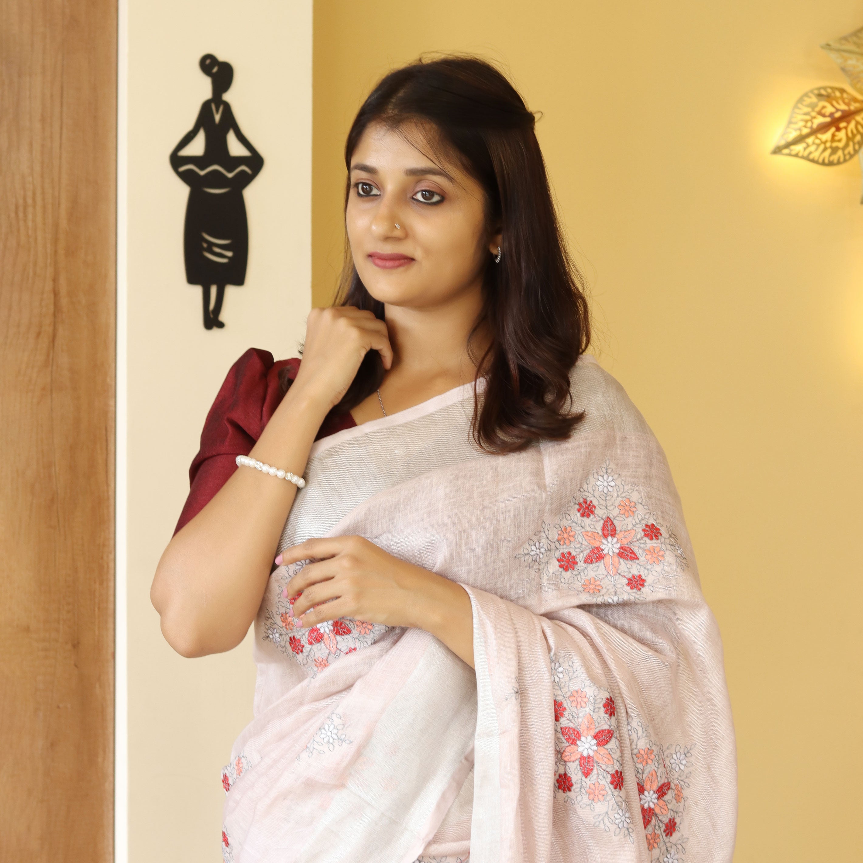 Load image into Gallery viewer, Linen Saree-4312 (PRE ORDER)