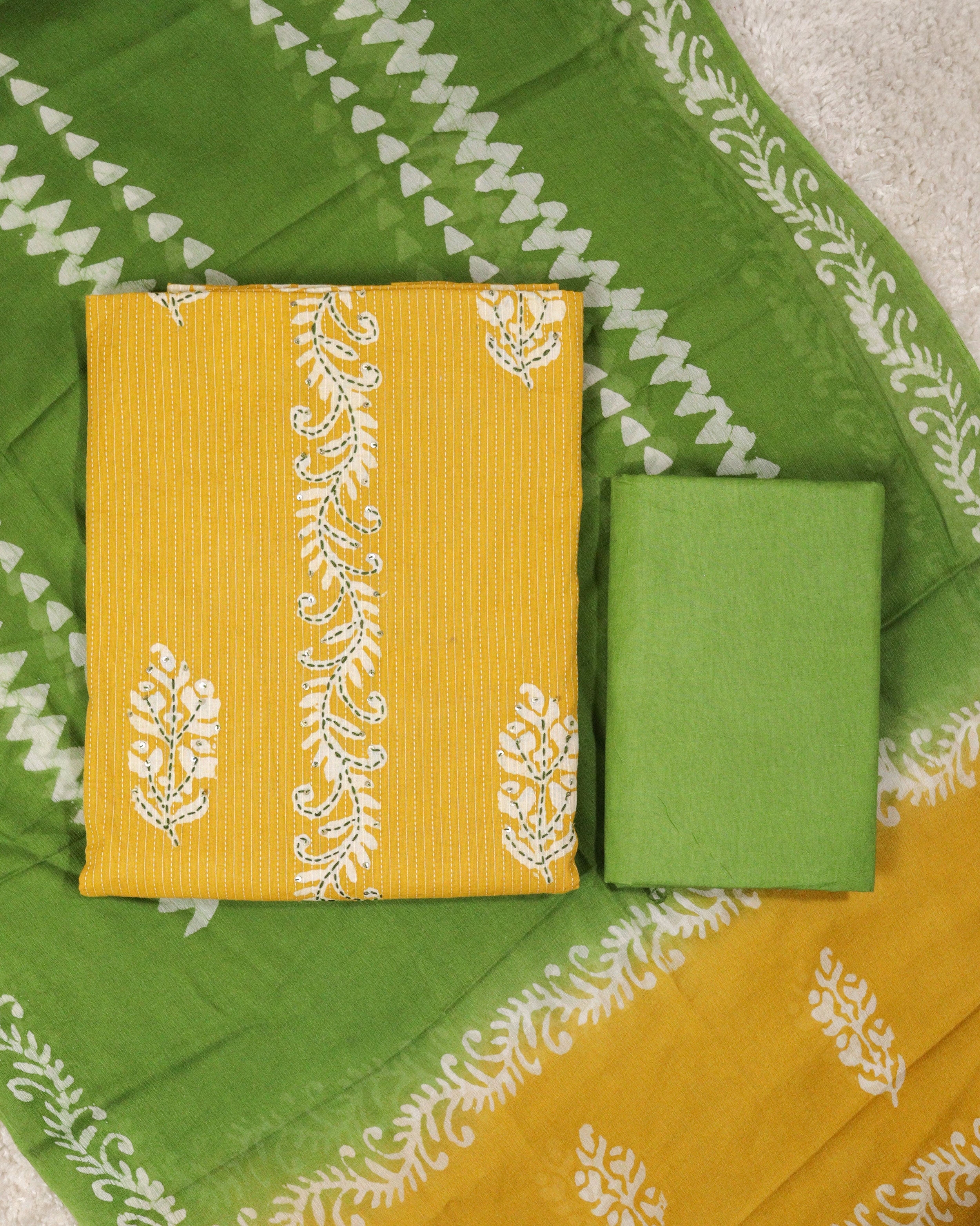 Load image into Gallery viewer, Pure Cotton Unstitched Suit-1666