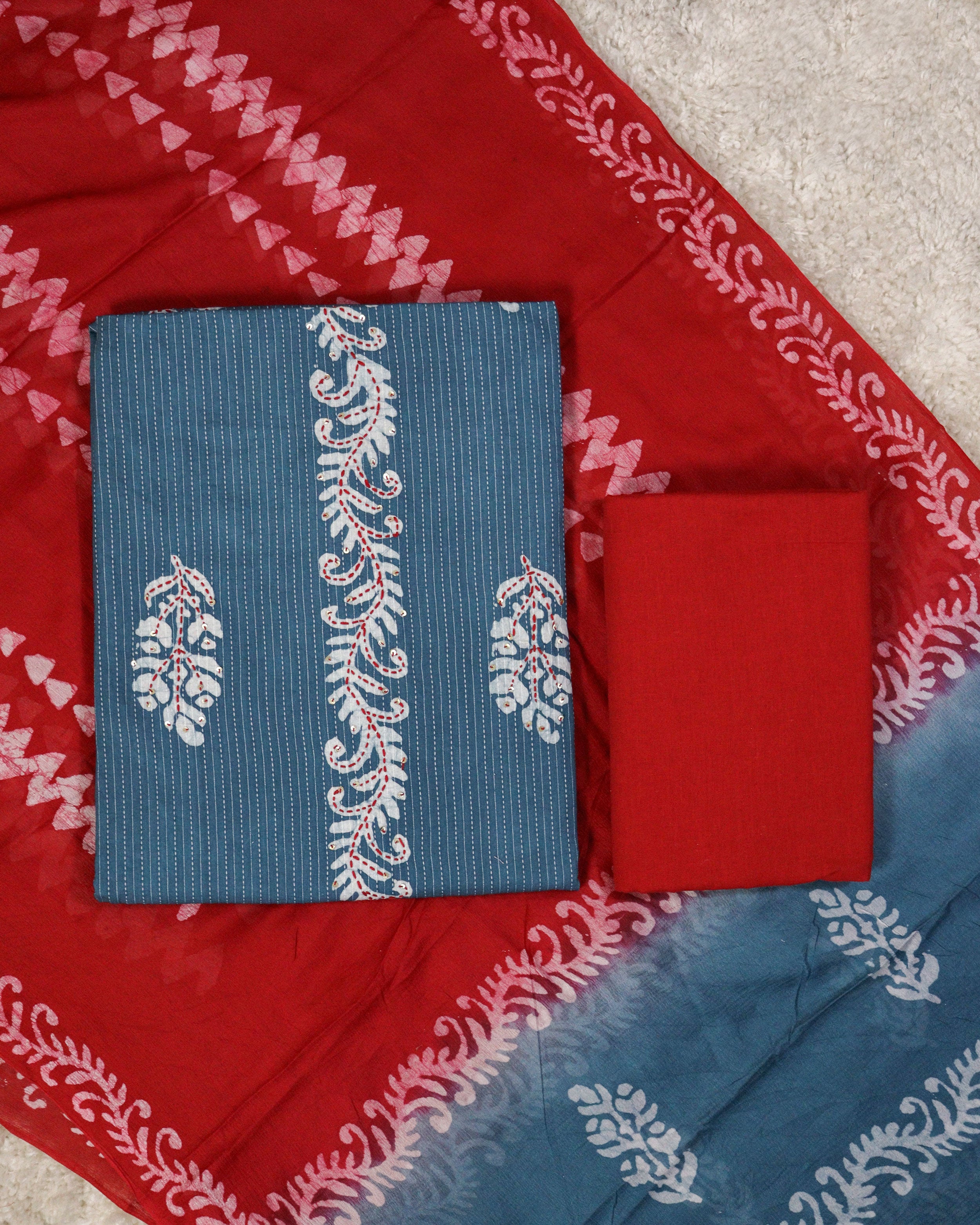 Load image into Gallery viewer, Pure Cotton Unstitched Suit-1666