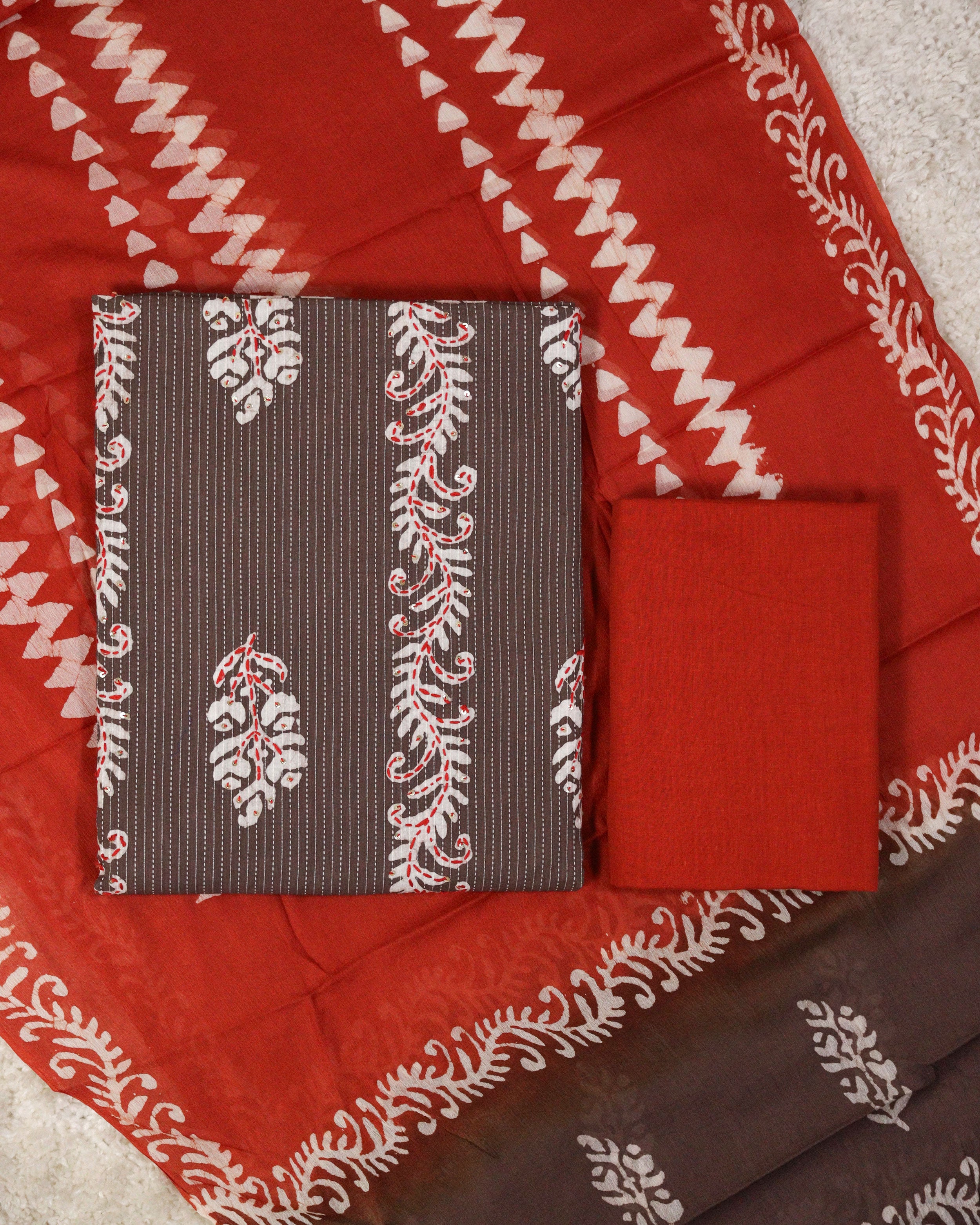 Load image into Gallery viewer, Pure Cotton Unstitched Suit-1666