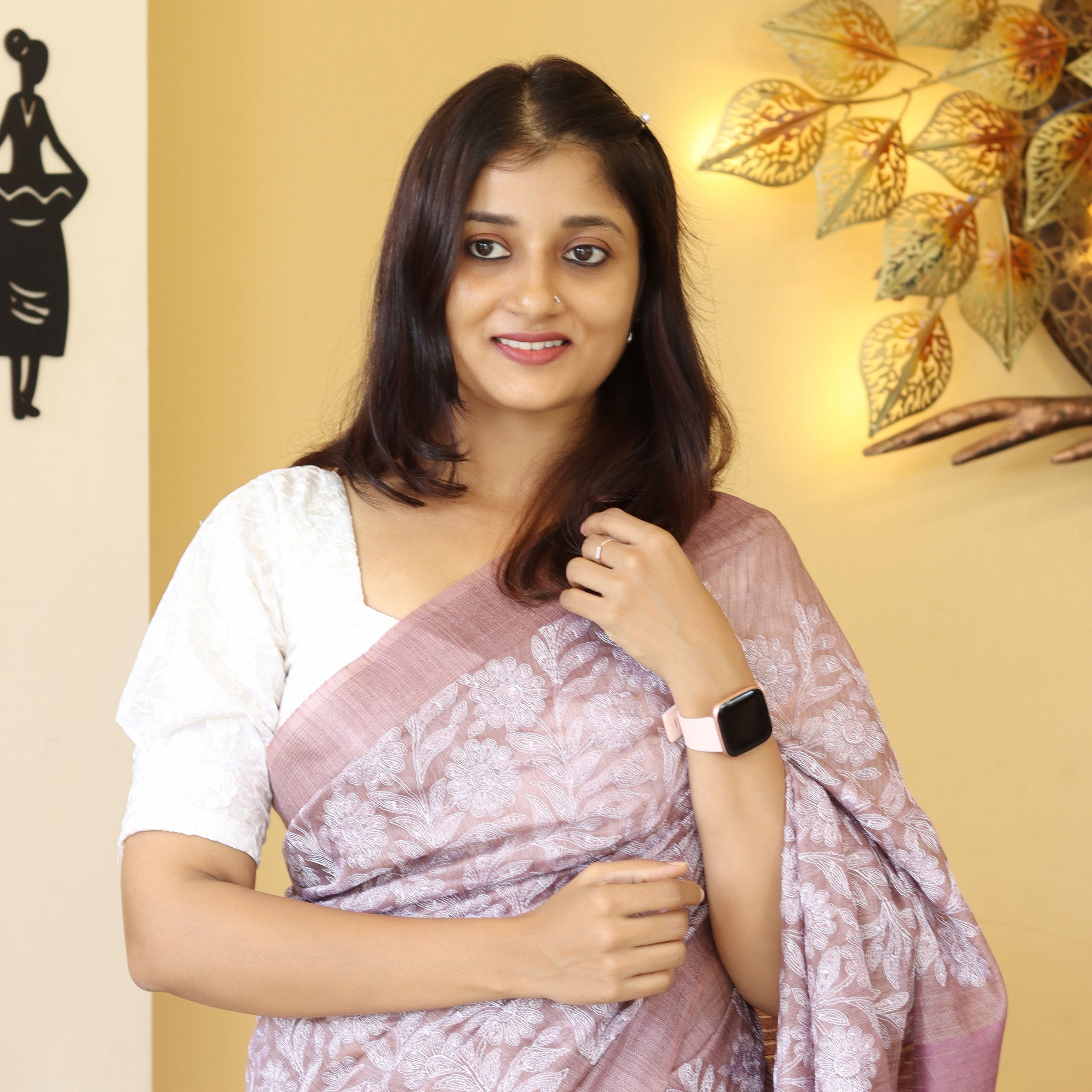 Load image into Gallery viewer, Linen Basuwada Saree (PRE-ORDER) - 4231