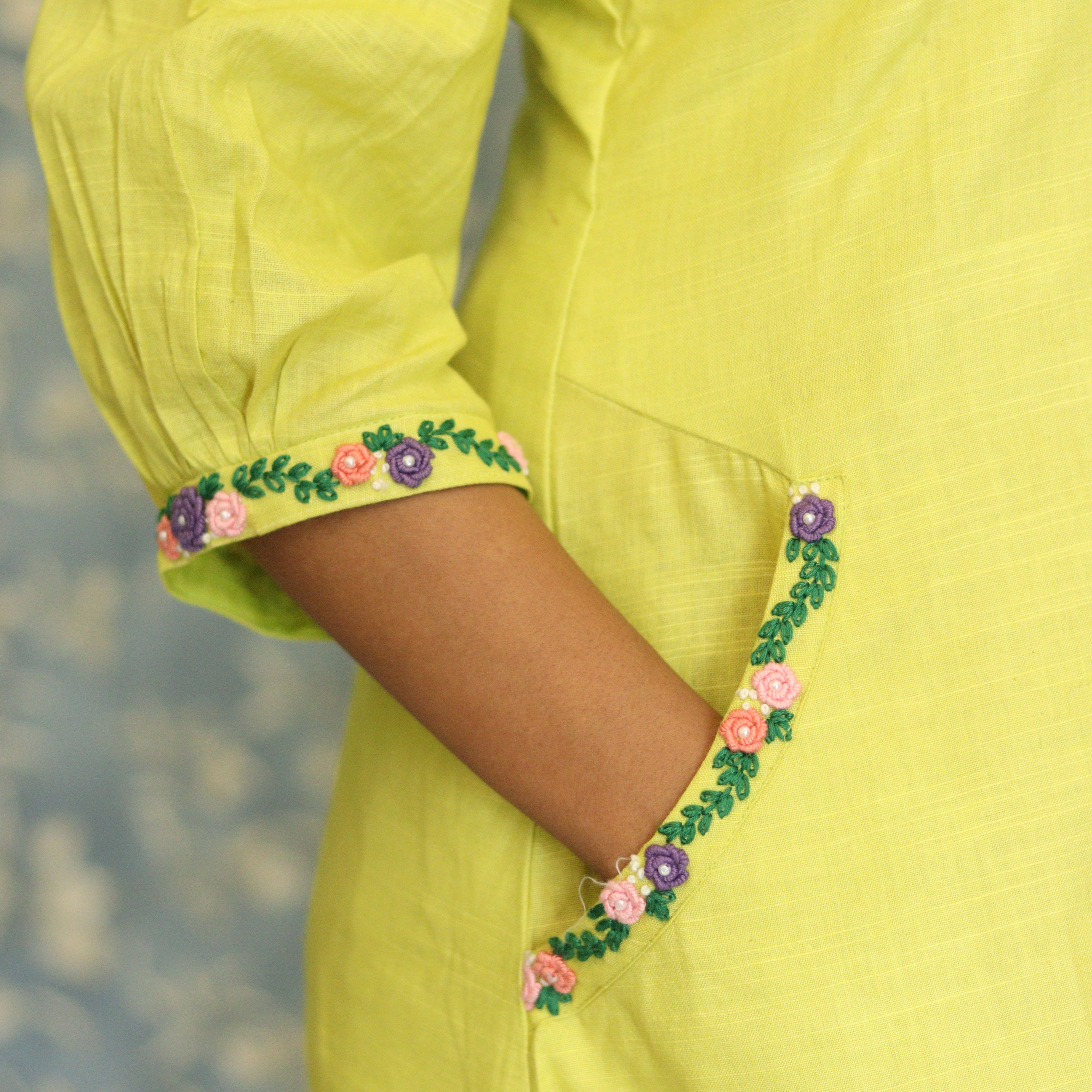 Load image into Gallery viewer, Pure Cotton Designer A-line Kurti (pre-order)-3505