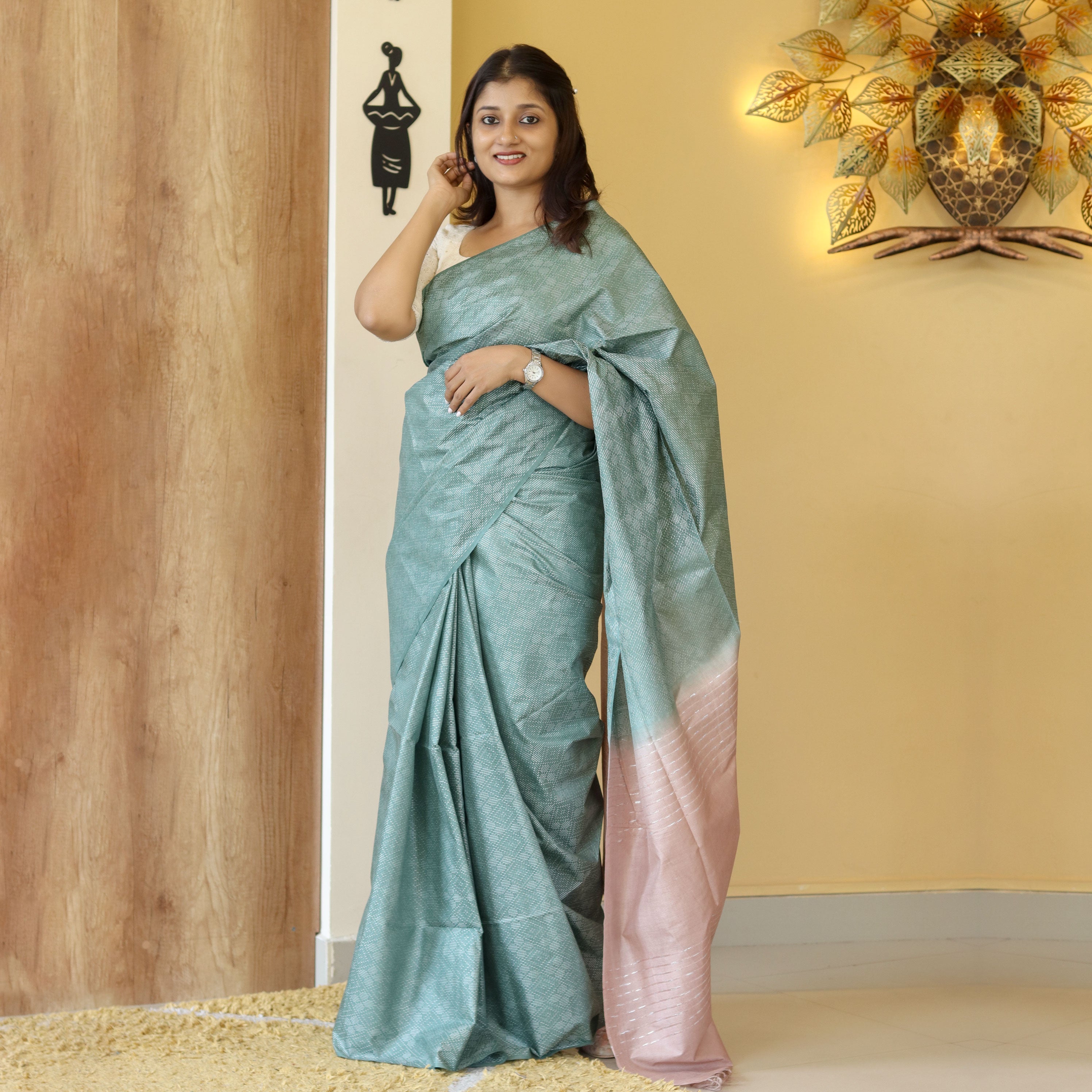 Load image into Gallery viewer, Semi Tussar Silk Saree-4339 (PRE-ORDER)