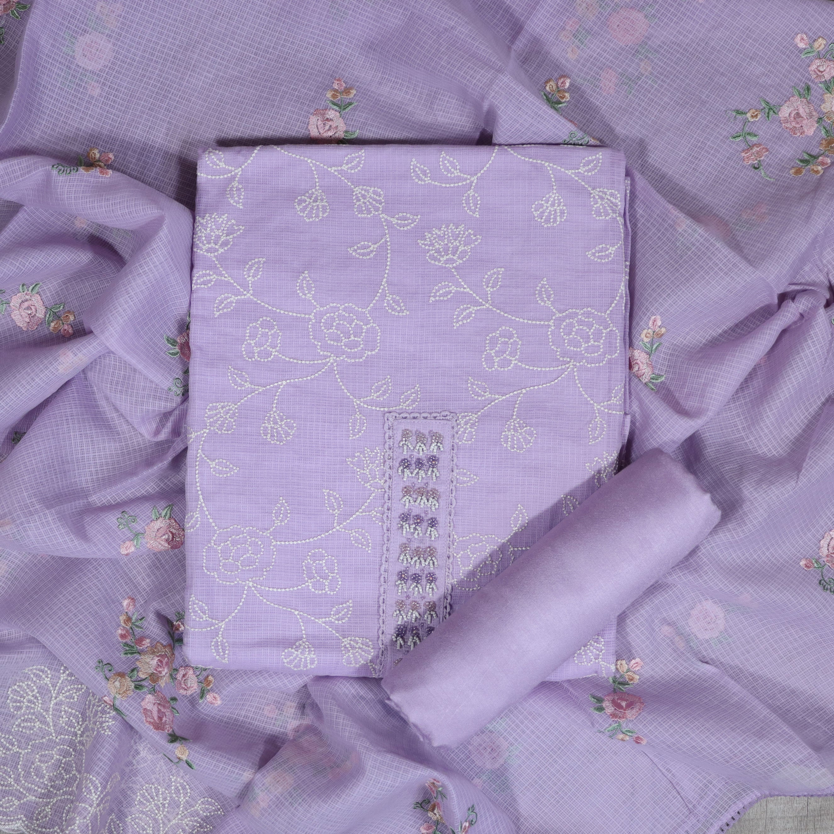 Load image into Gallery viewer, Kotta Cotton Unstitched Suit-4379