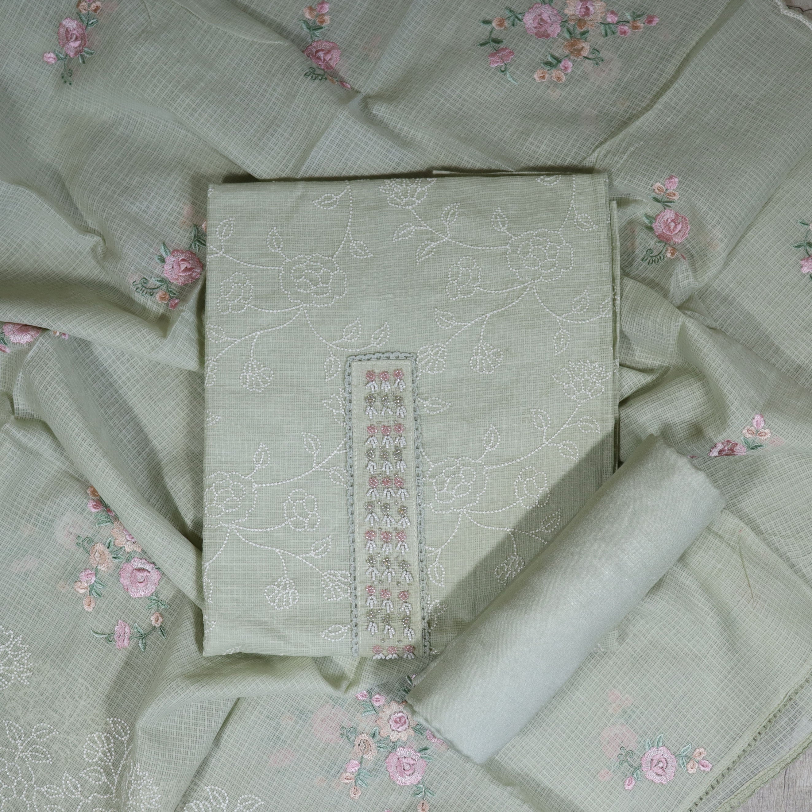 Load image into Gallery viewer, Kotta Cotton Unstitched Suit-4379