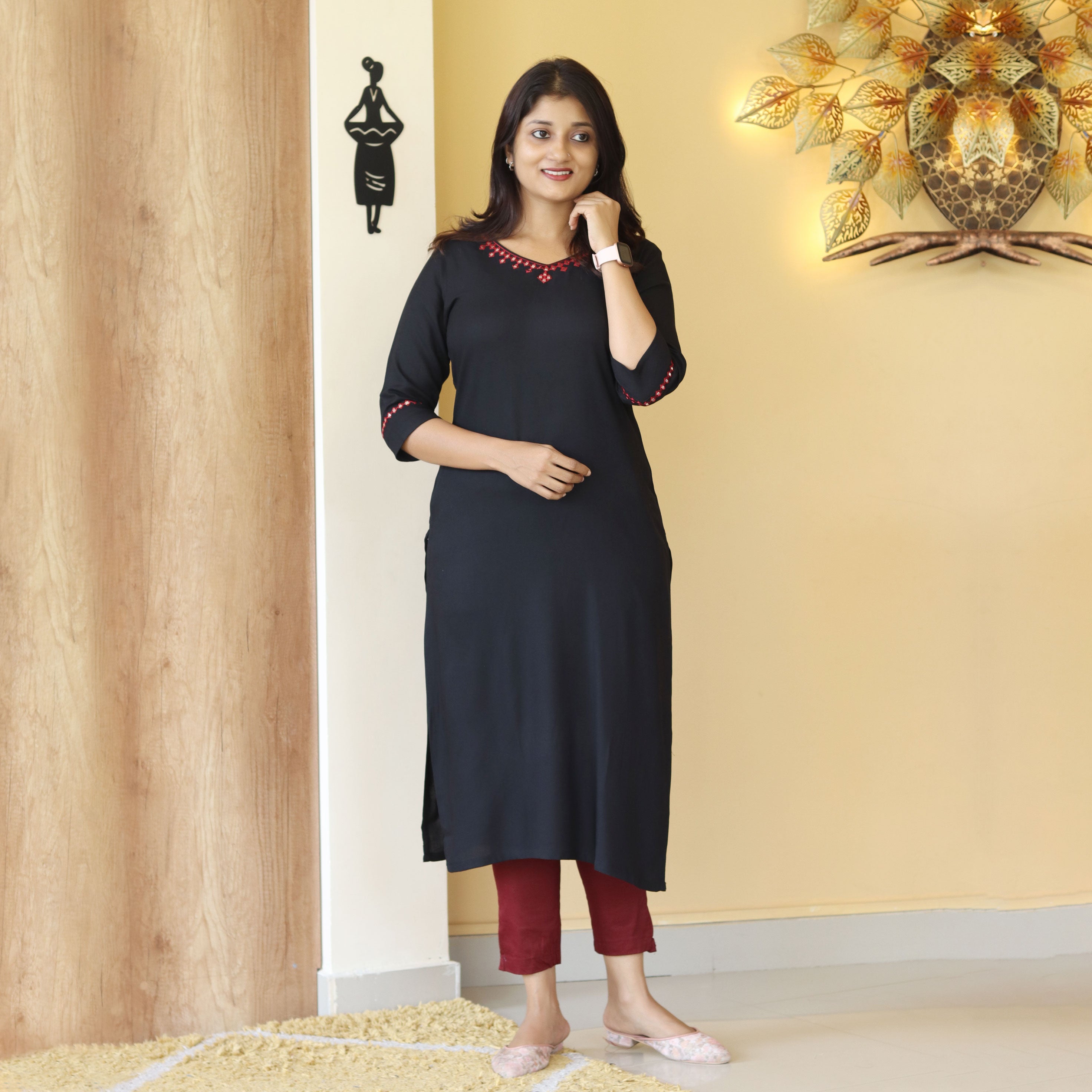 Load image into Gallery viewer, Rayon Kurti-3741