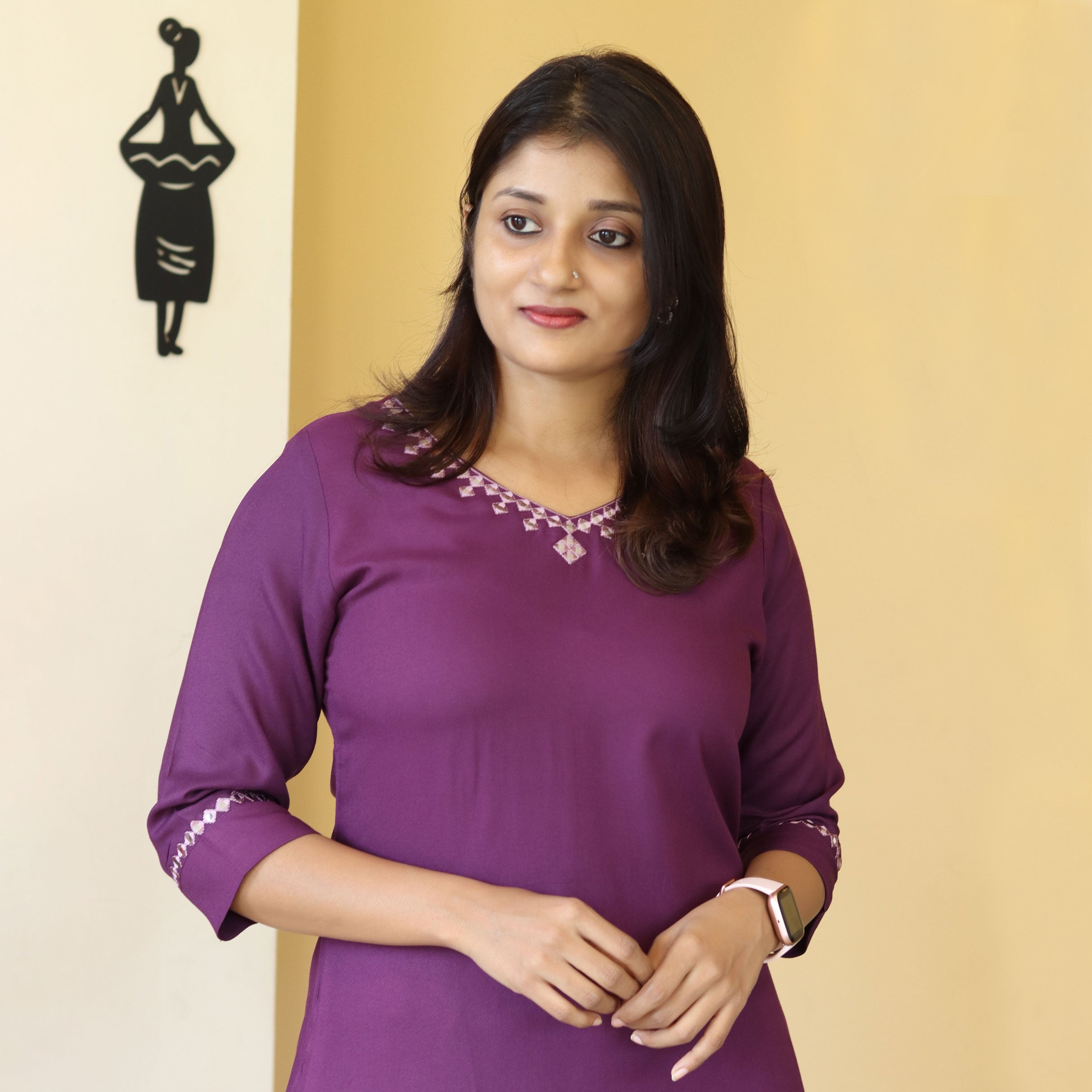 Load image into Gallery viewer, Rayon Kurti-3741