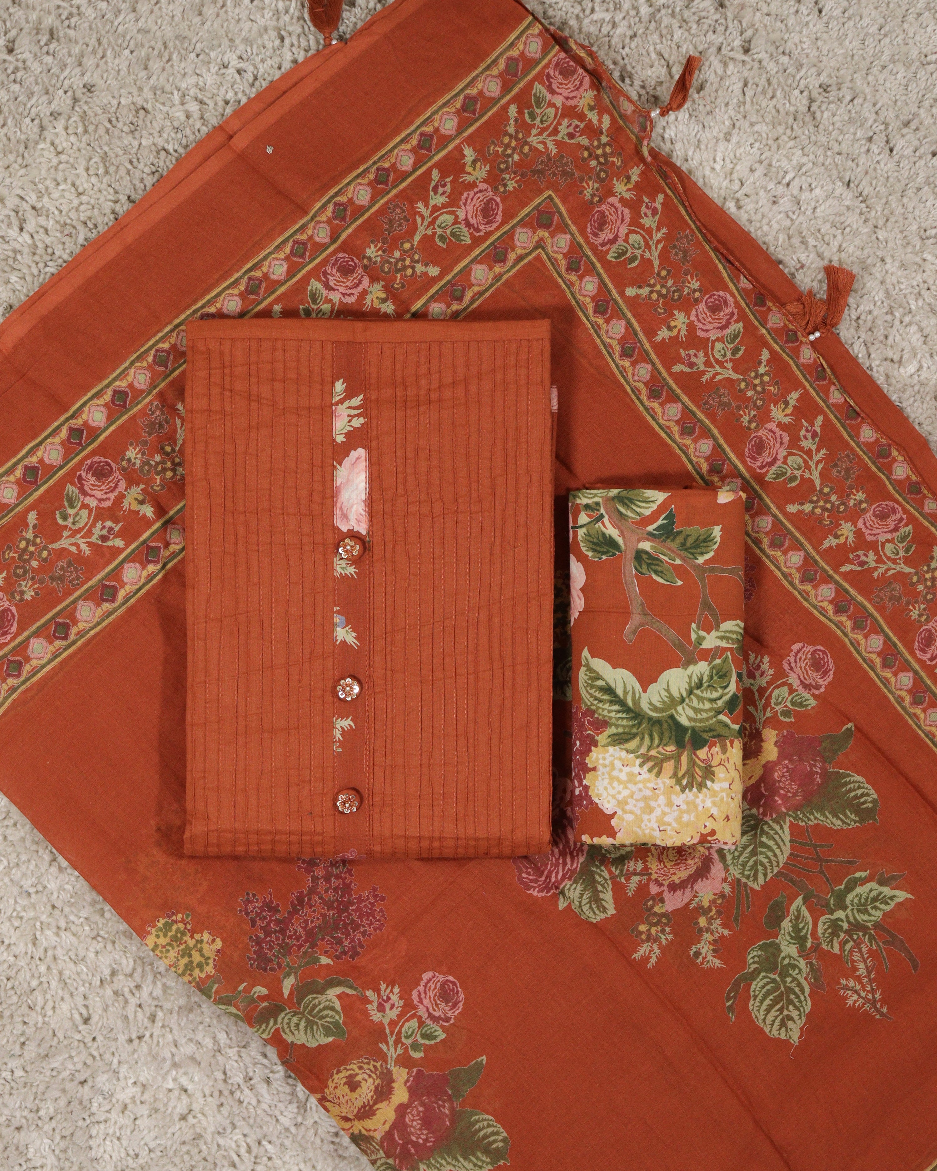 Load image into Gallery viewer, Cotton Unstitched Suit