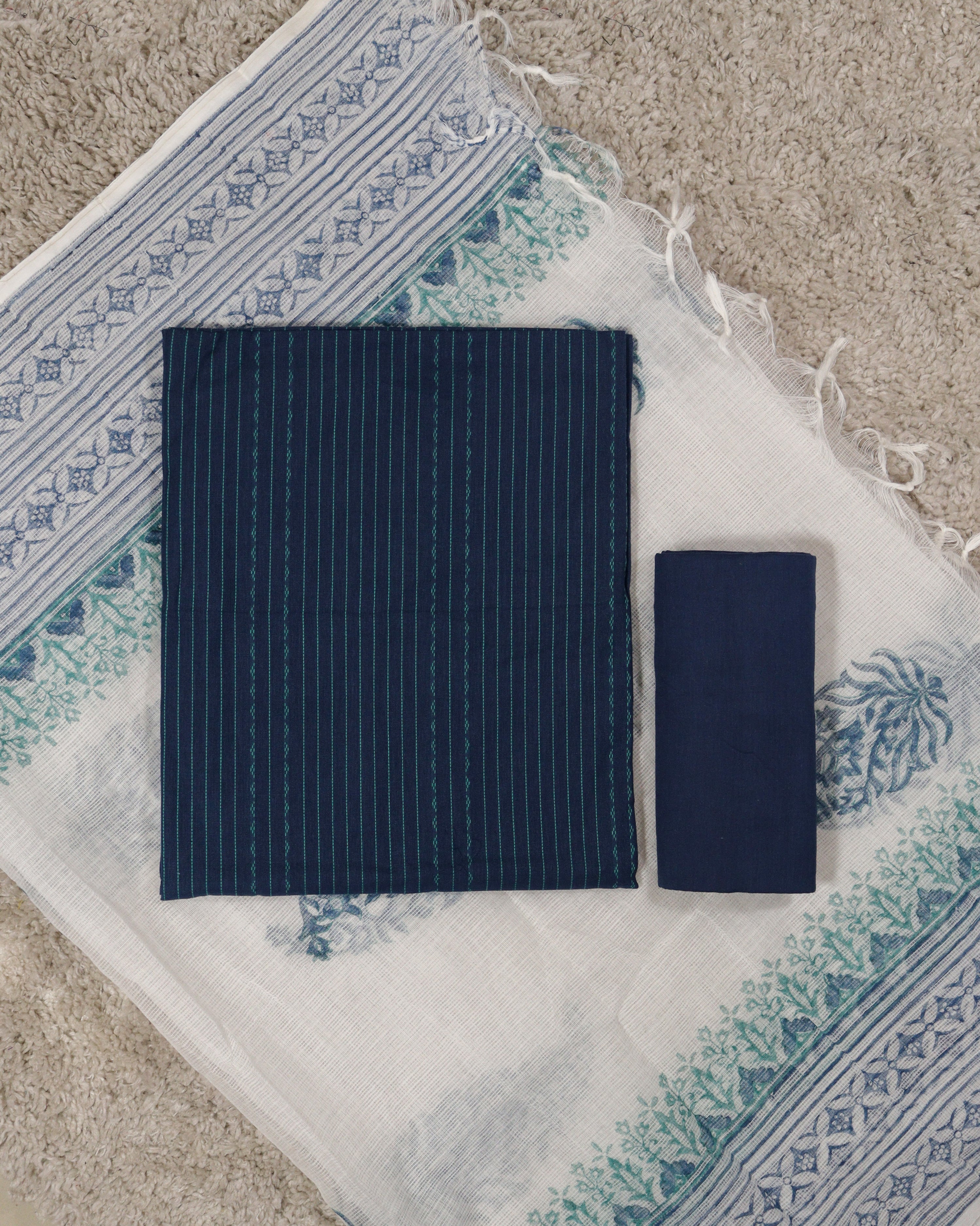 Load image into Gallery viewer, Cotton Unstitched Suit-5909