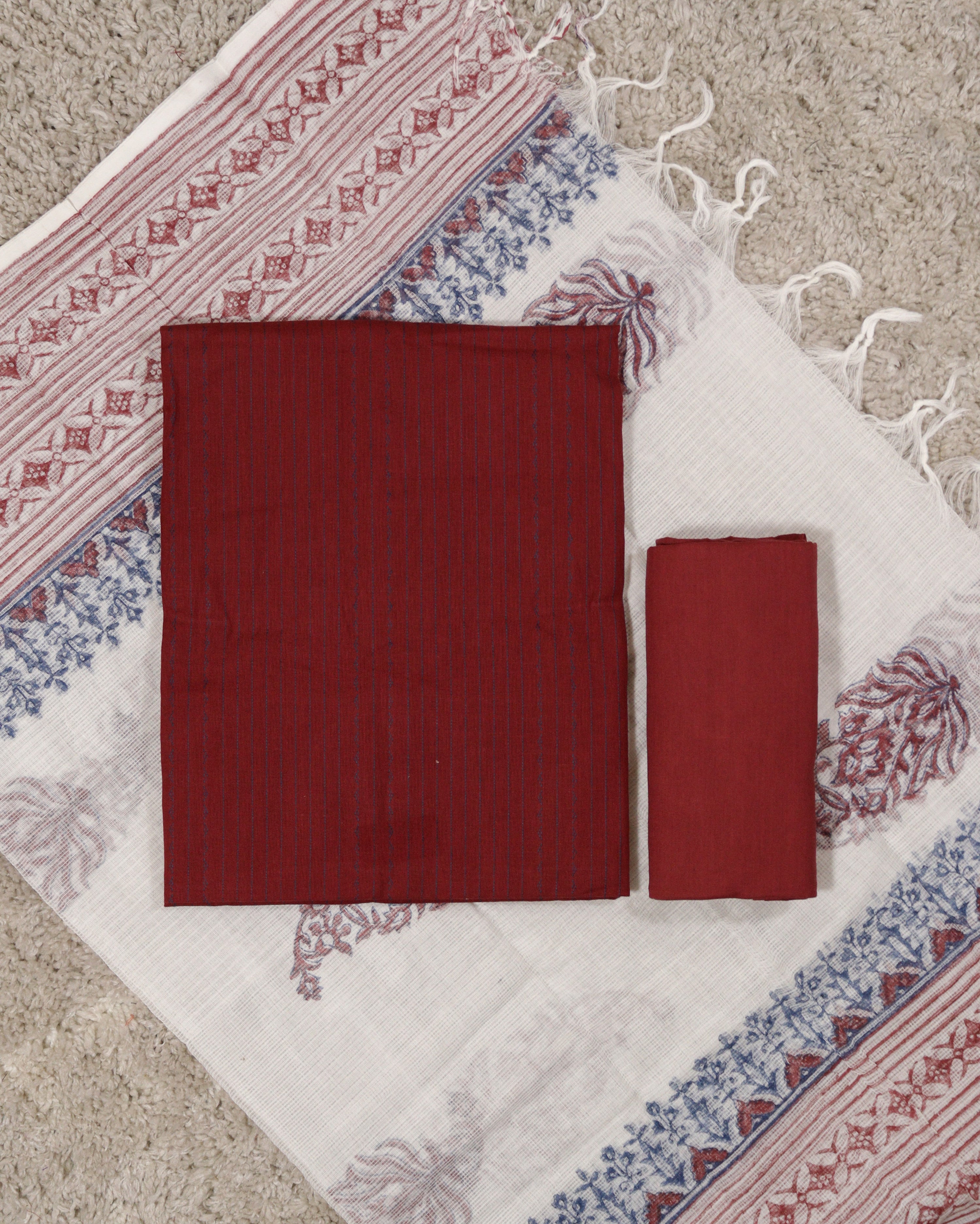 Load image into Gallery viewer, Cotton Unstitched Suit-5909