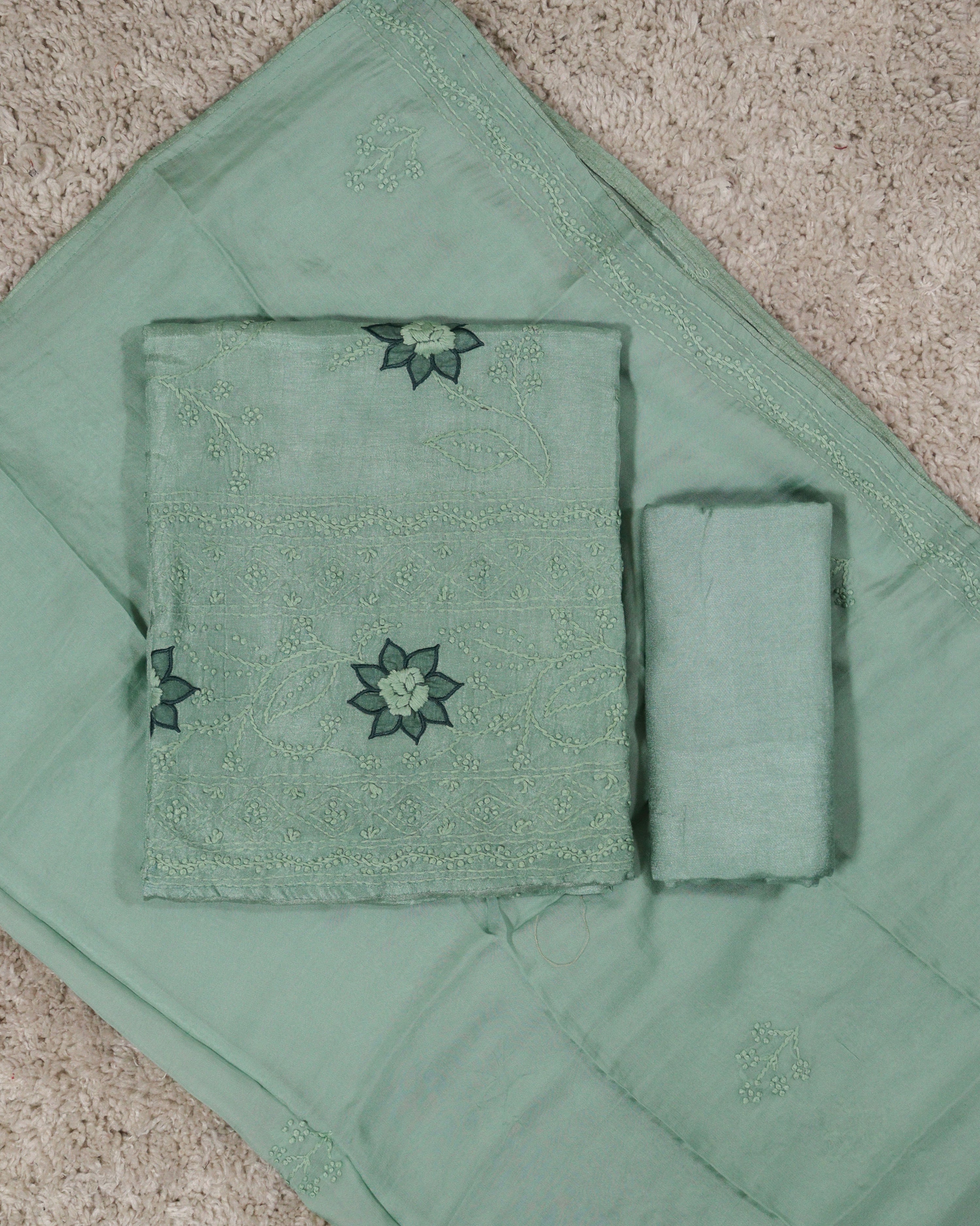 Load image into Gallery viewer, Crepe Silk Unstitched Suit-5908