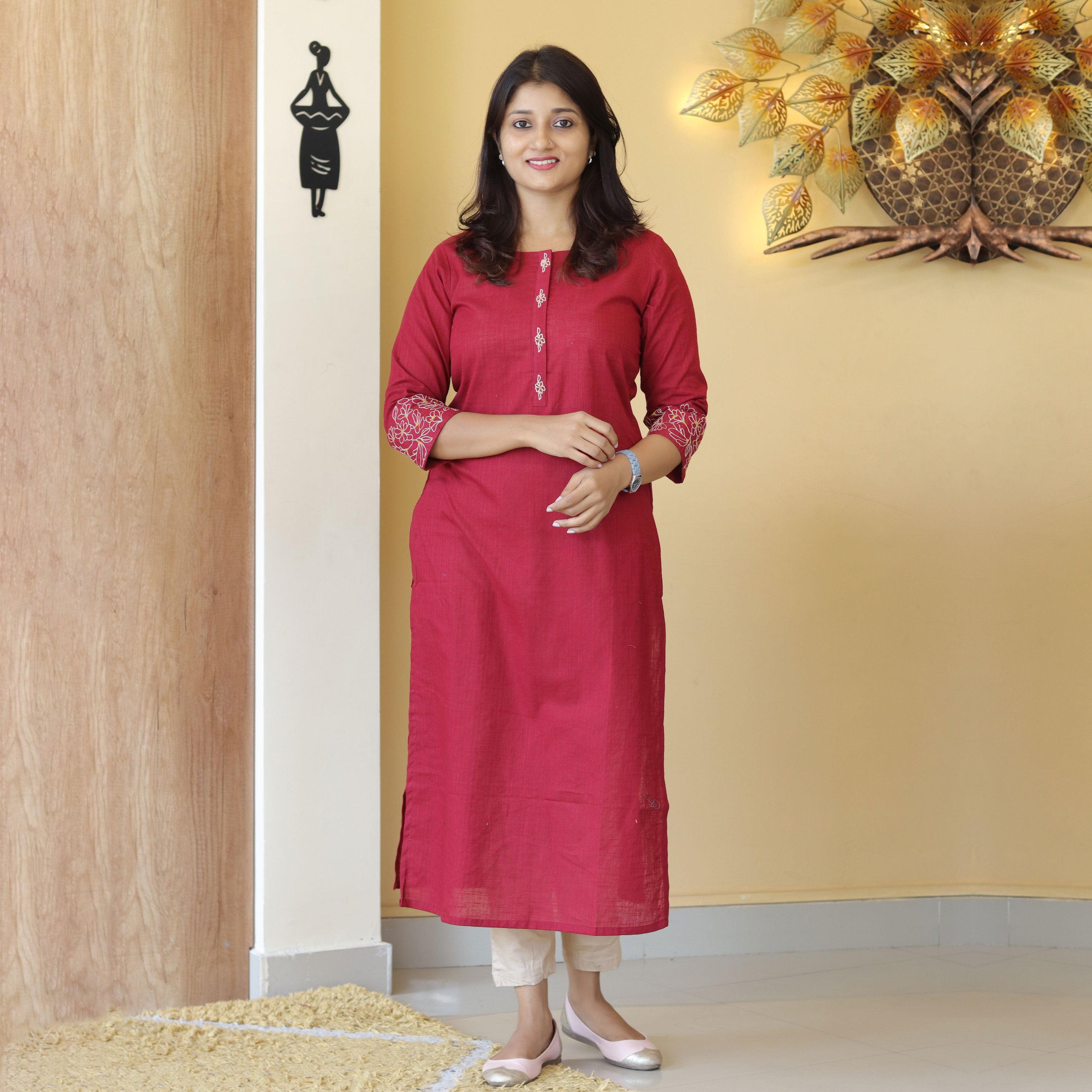 Load image into Gallery viewer, Pure Cotton Kurti-4315