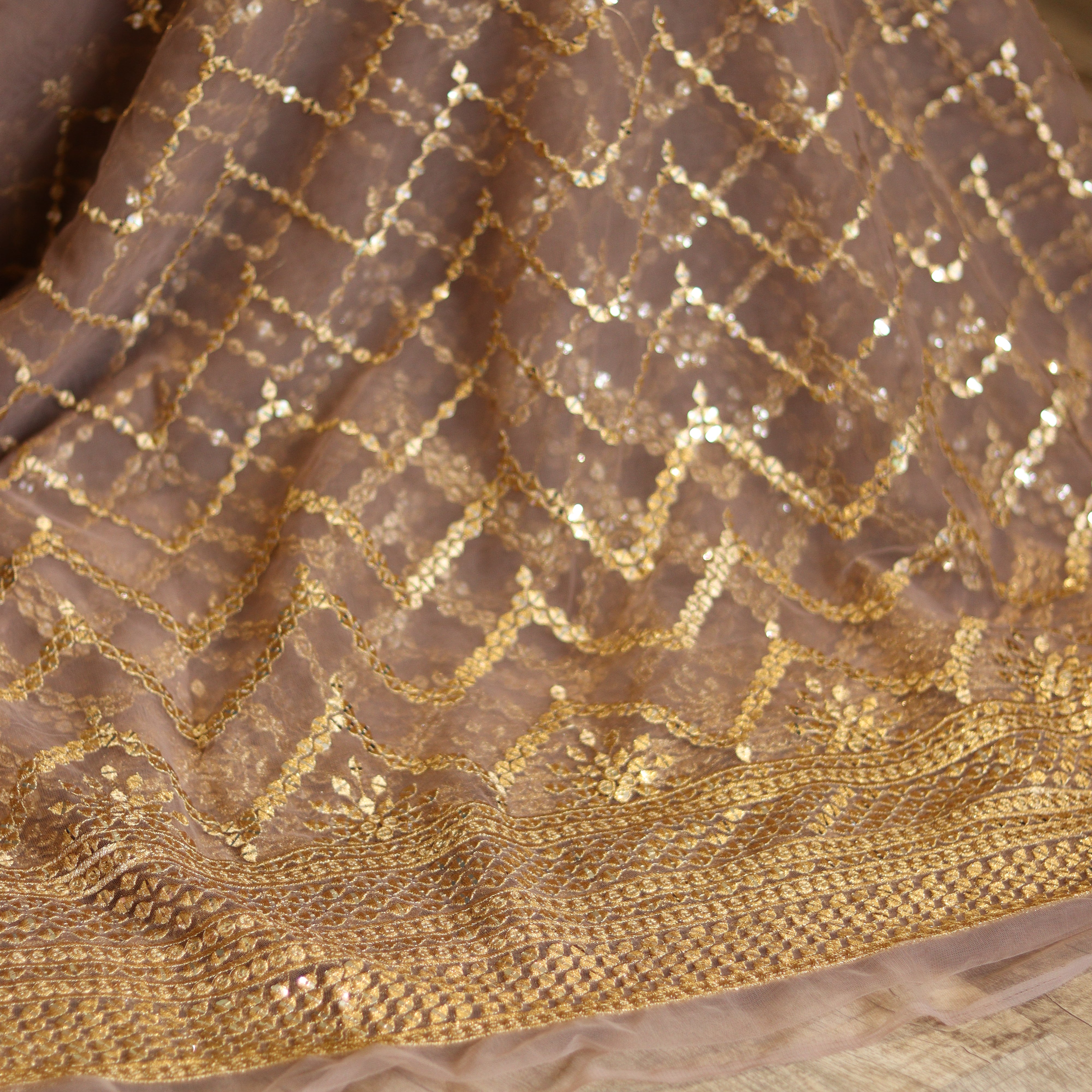 Load image into Gallery viewer, Nutmeg Colour Designer Fabric-2997