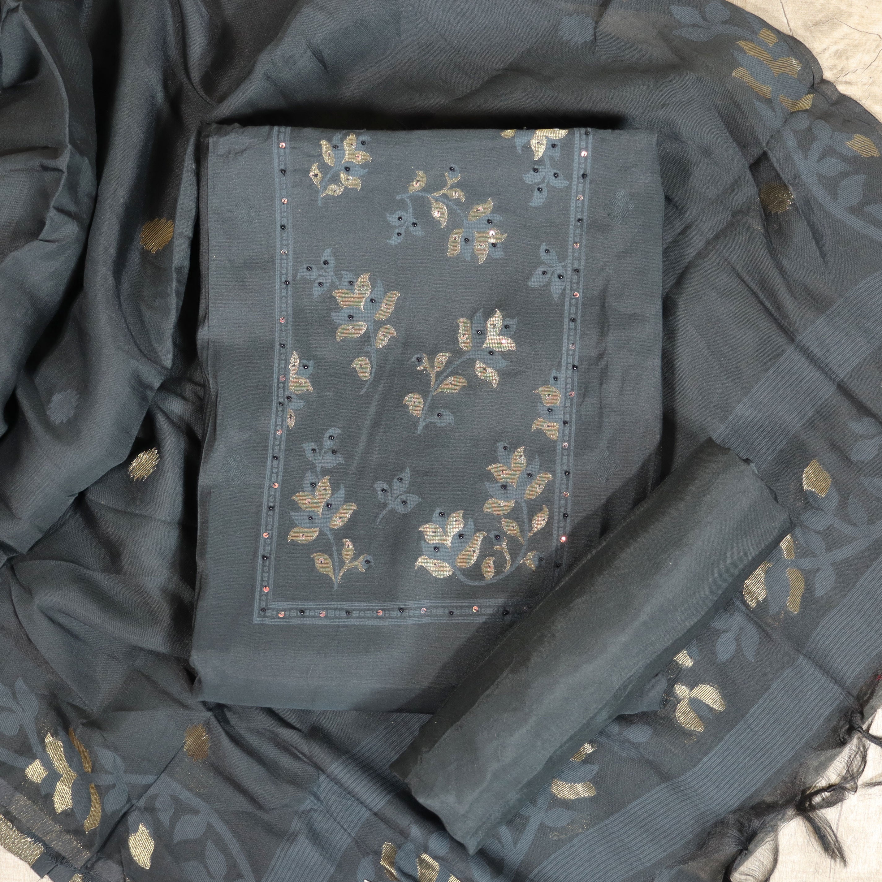 Load image into Gallery viewer, COTTON SILK UNSTITCHED SUIT-4400