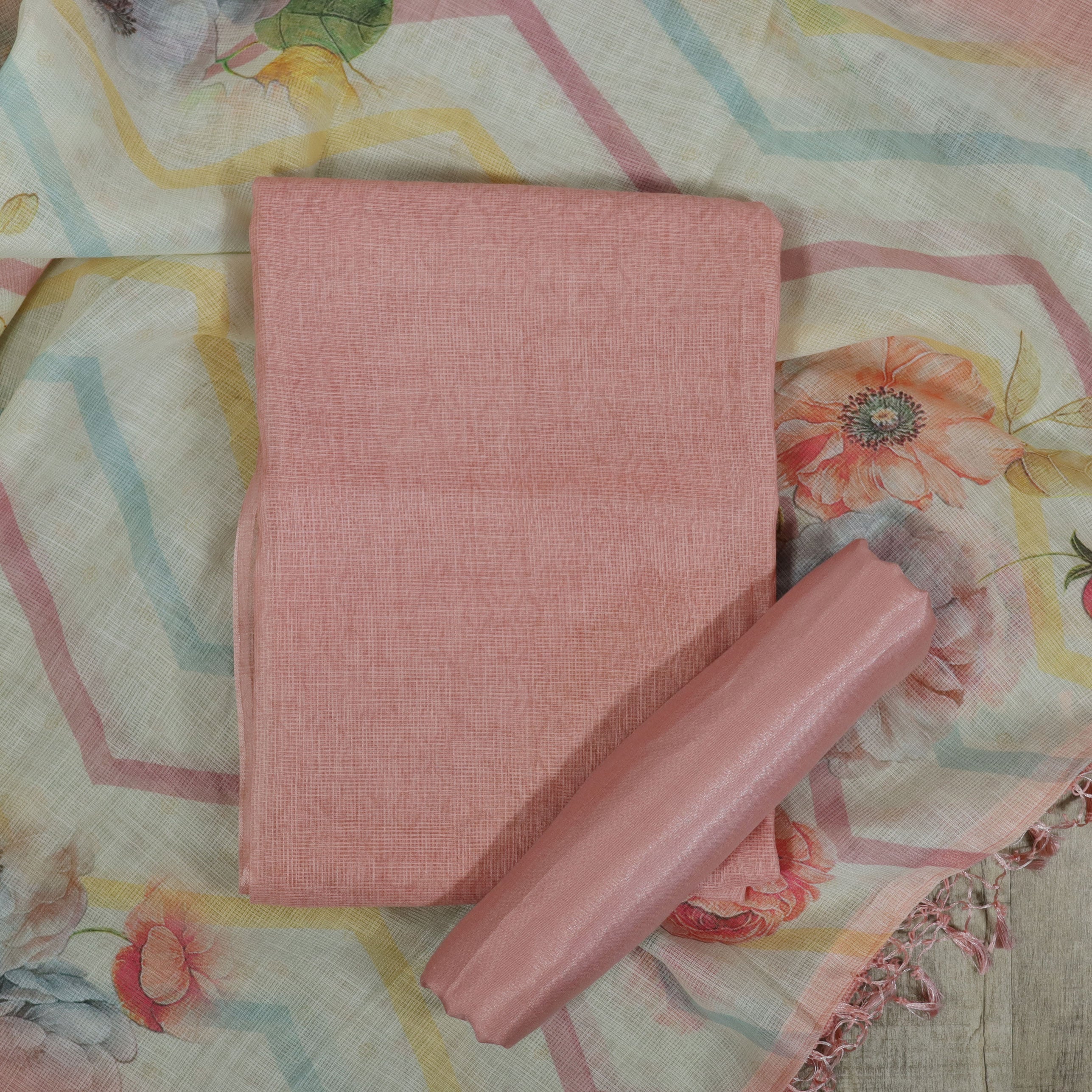 Load image into Gallery viewer, NET KOTTA FABRIC UNSTITCHED SUIT-1699