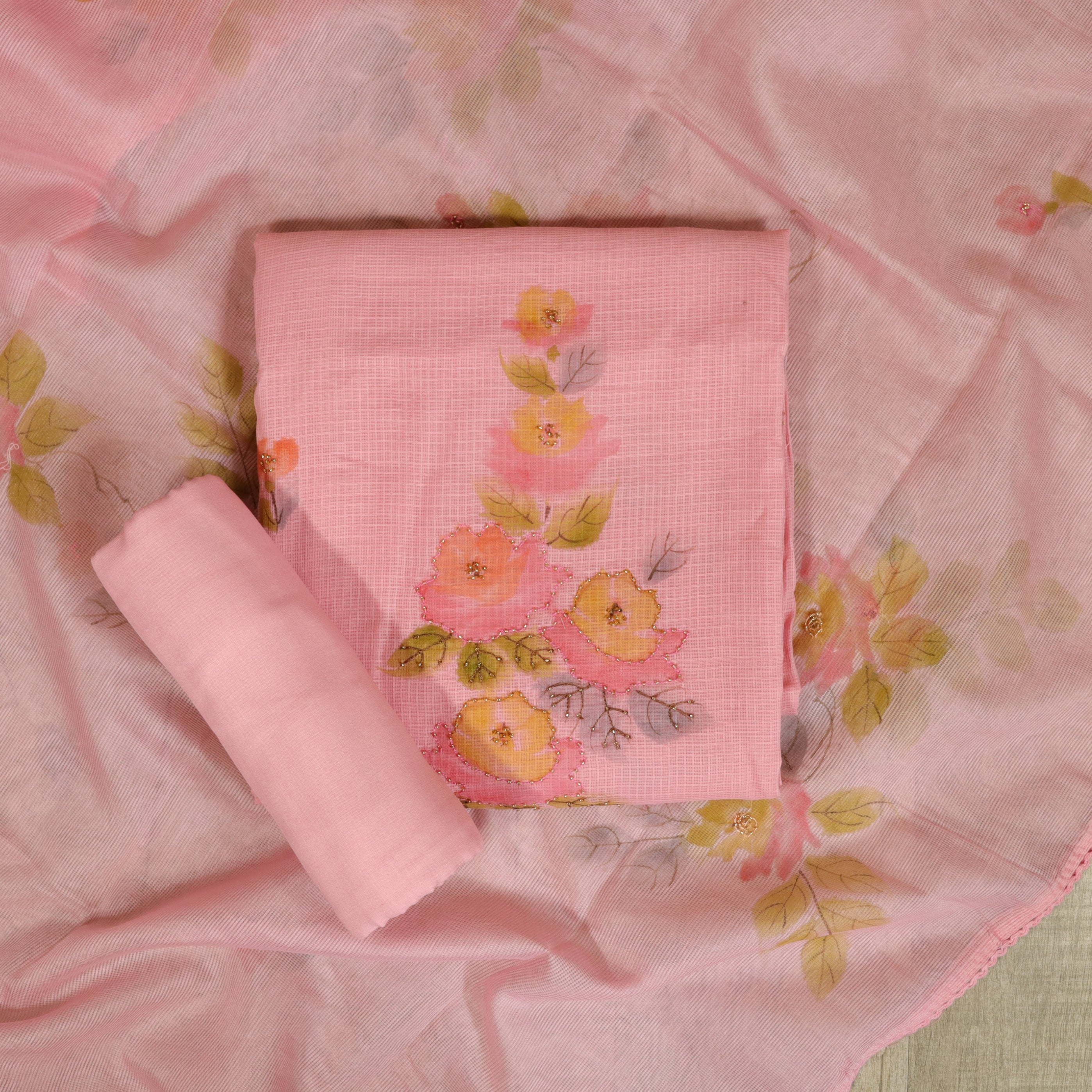 Load image into Gallery viewer, Kotta Cotton Unstitched Suit-4471