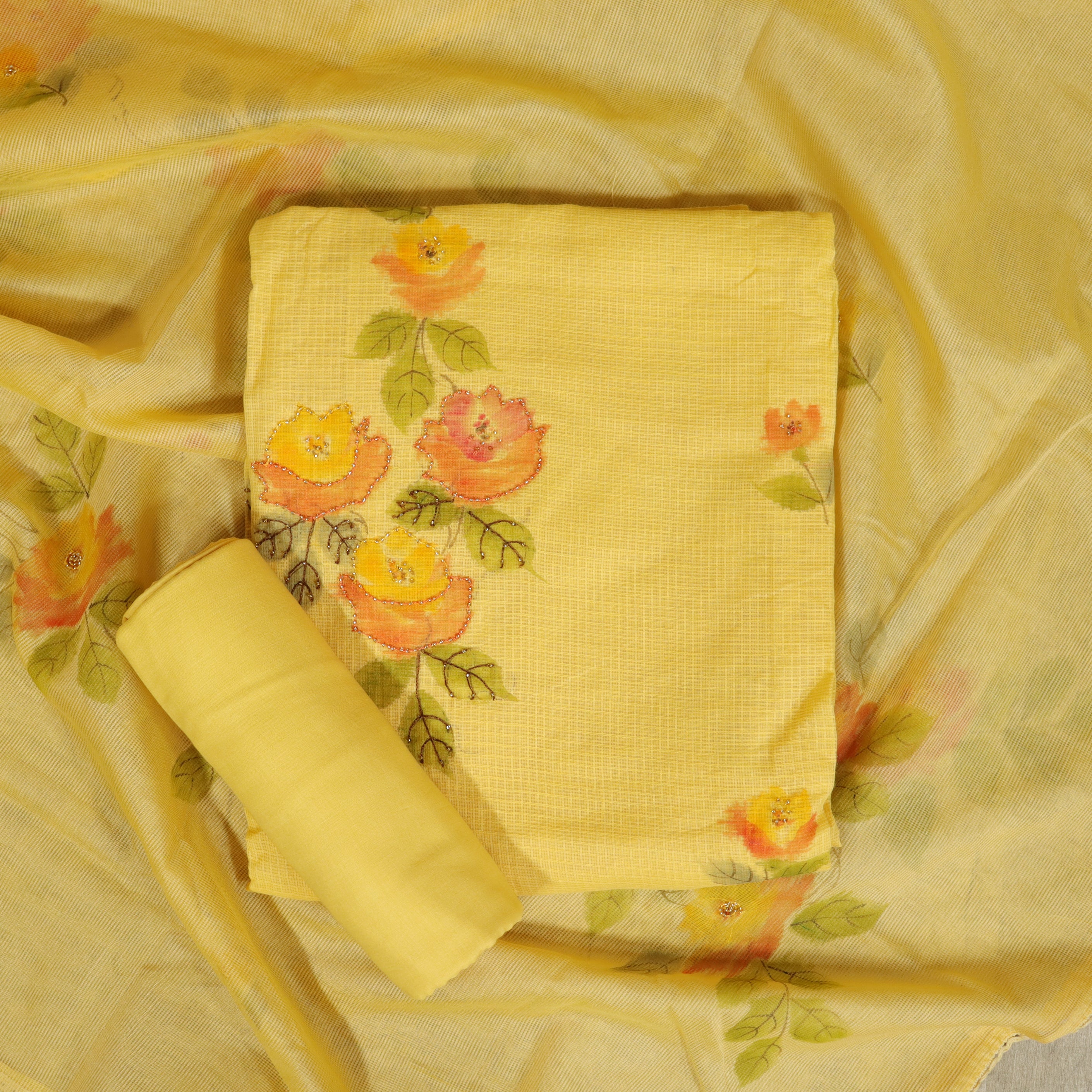 Load image into Gallery viewer, Kotta Cotton Unstitched Suit-4471