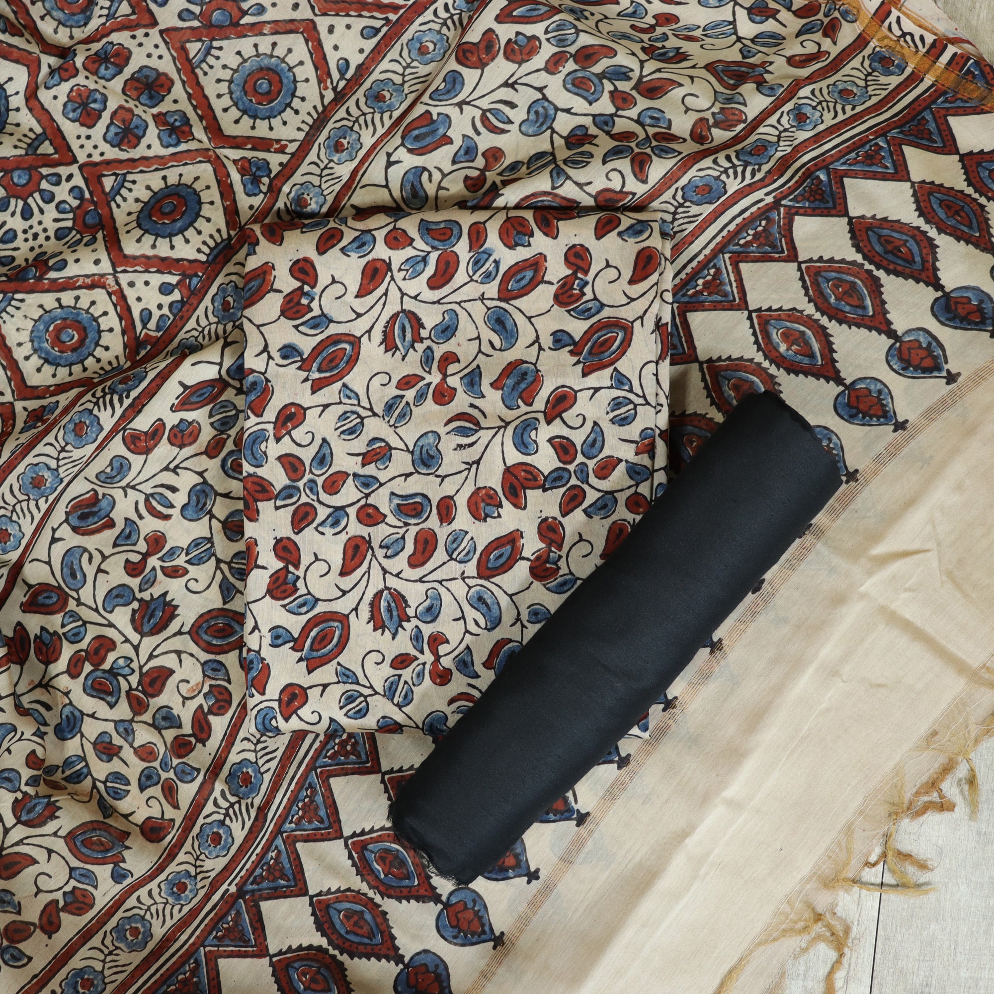 Load image into Gallery viewer, Pure Maheswari Silk Unstitched Suit-4483