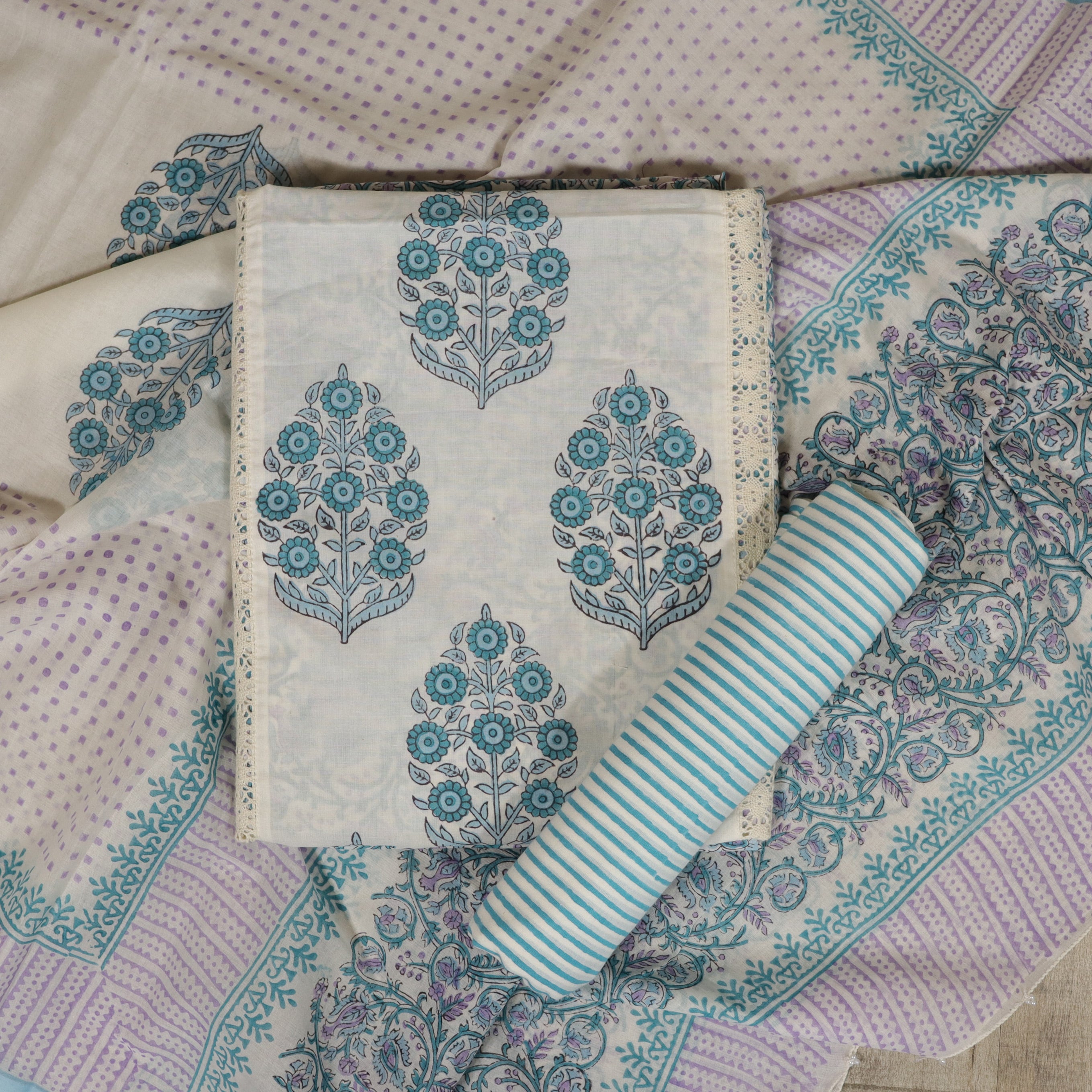 Load image into Gallery viewer, PURE COTTON UNSTITCHED SUIT-4473