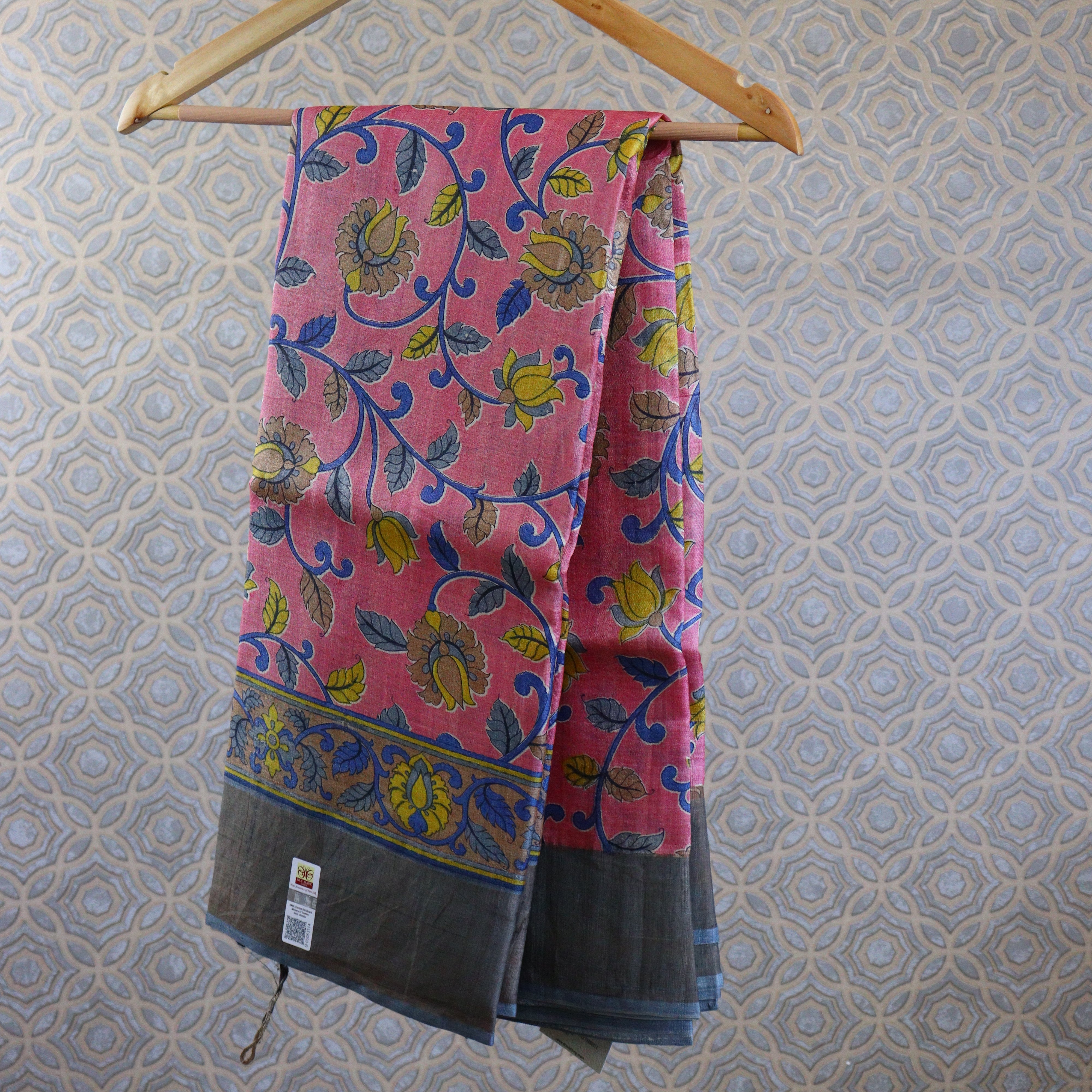 Load image into Gallery viewer, Baby Pink Pure desi Tussar Saree- 3540: Pre-Booking