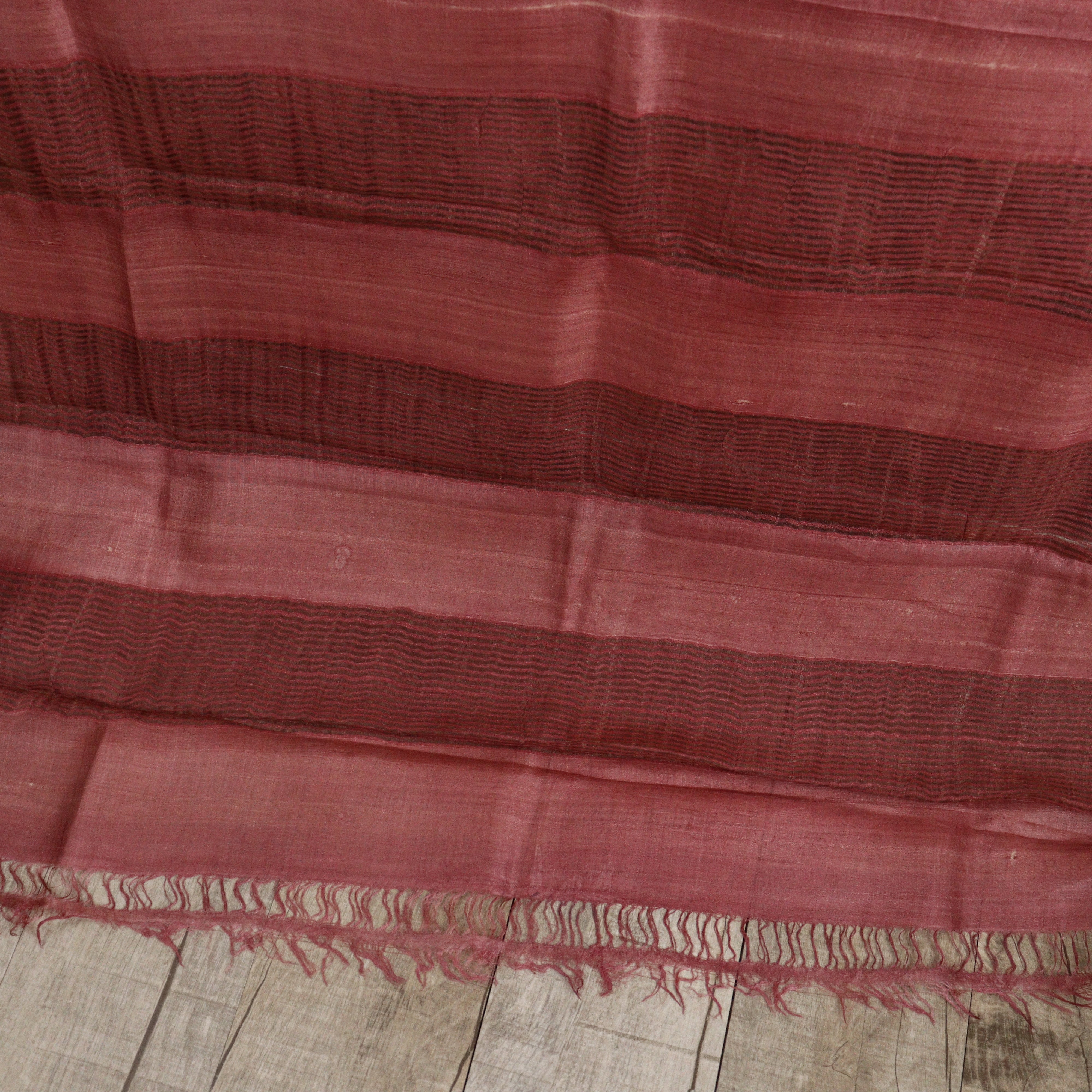 Load image into Gallery viewer, Black Pure desi Tussar Saree- 3540: Pre-Booking
