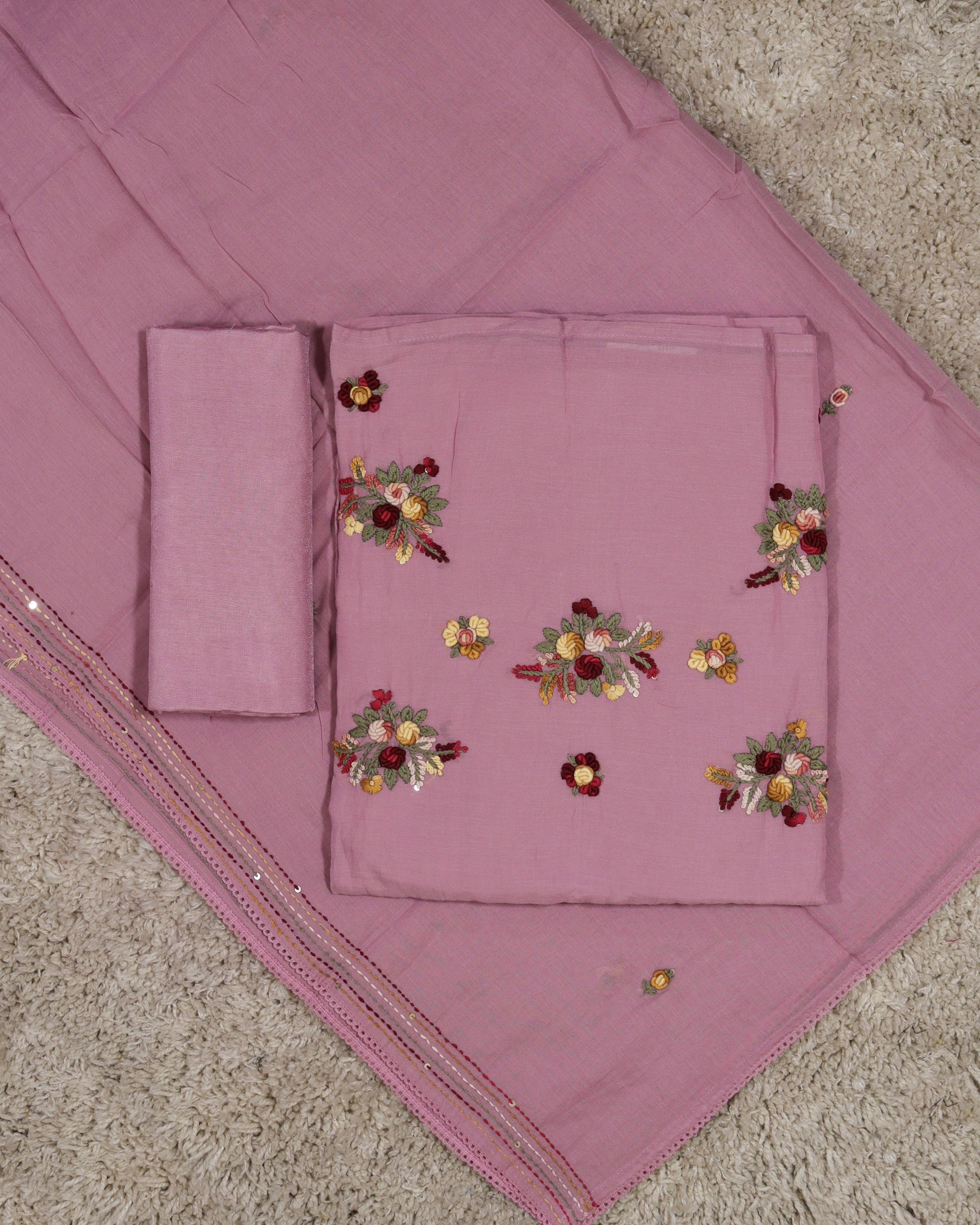 Load image into Gallery viewer, Mul Chanderi Unstitched Suit-6208