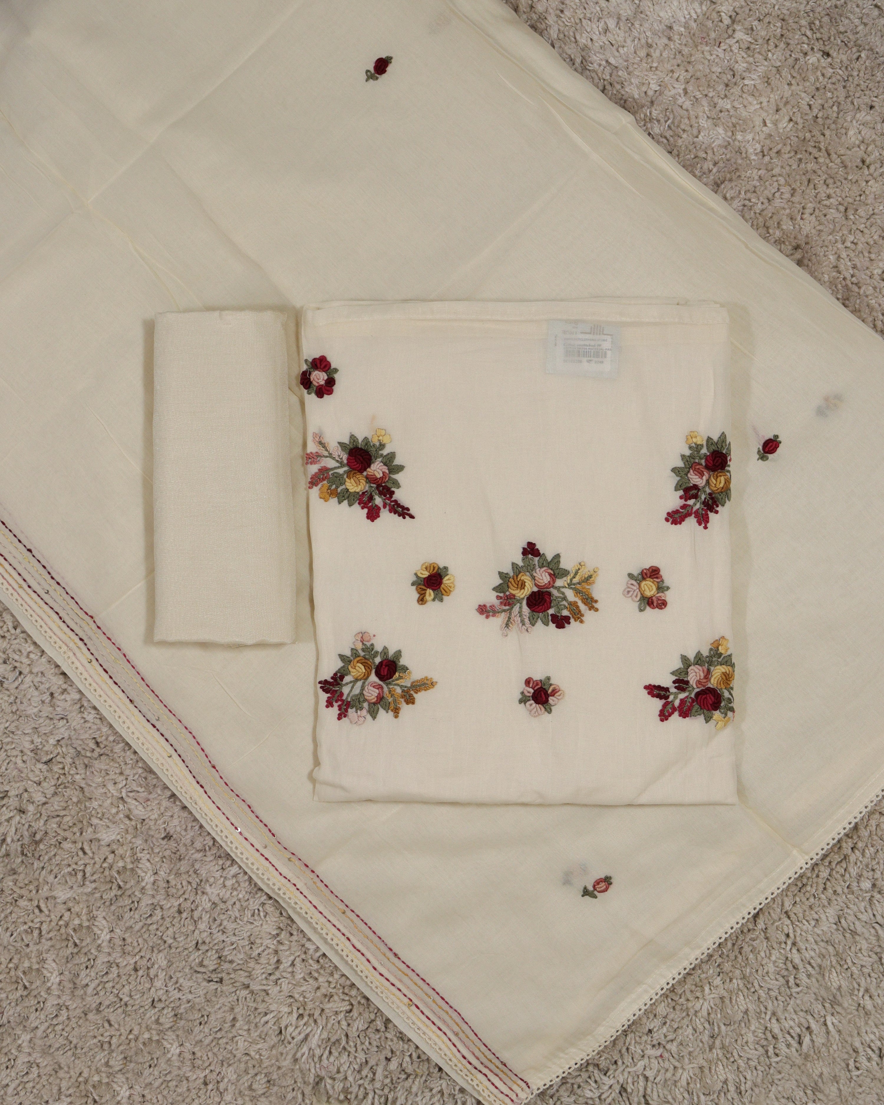 Load image into Gallery viewer, Mul Chanderi Unstitched Suit-6208