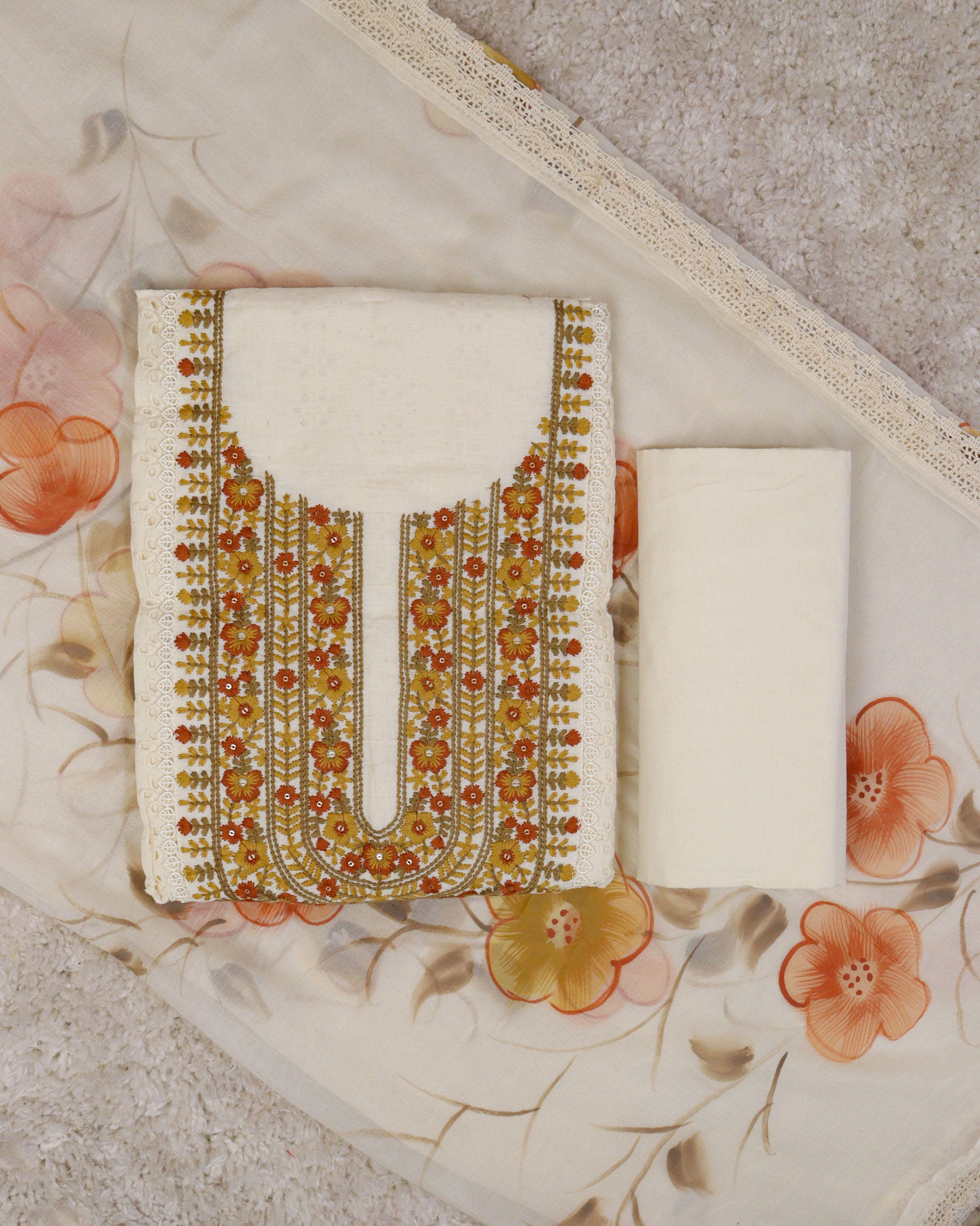 Load image into Gallery viewer, Pure Cotton Unstitched Suit-2083