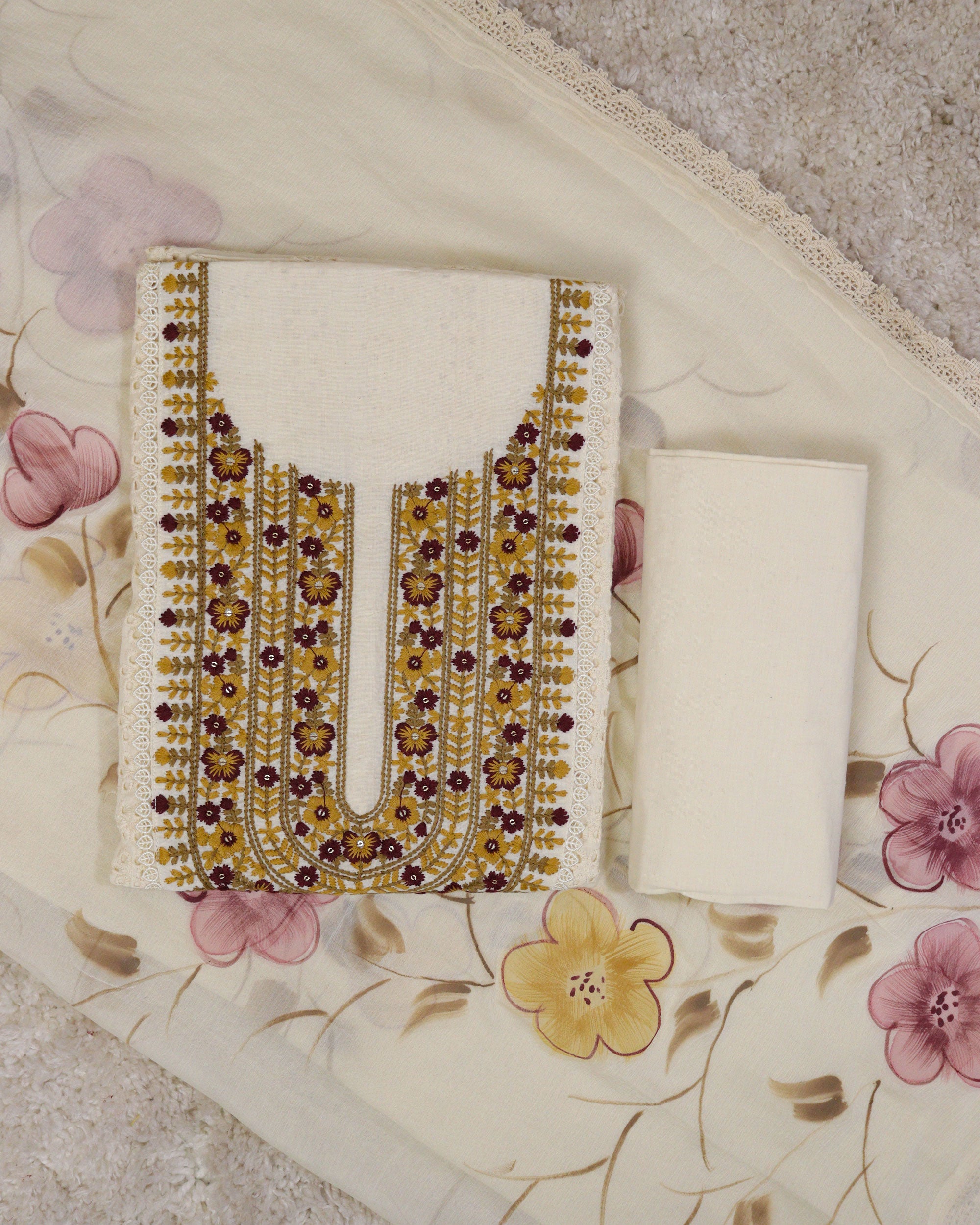 Load image into Gallery viewer, Pure Cotton Unstitched Suit-2083