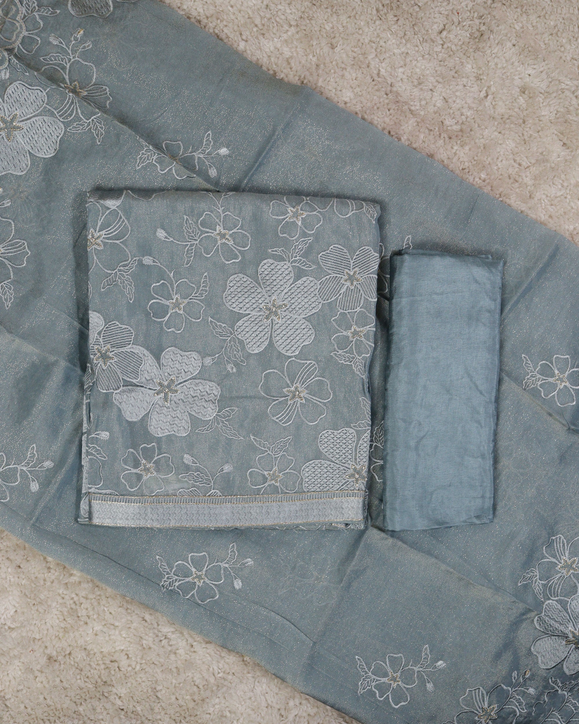 Load image into Gallery viewer, Tissue Organza Unstitched Suit-2085