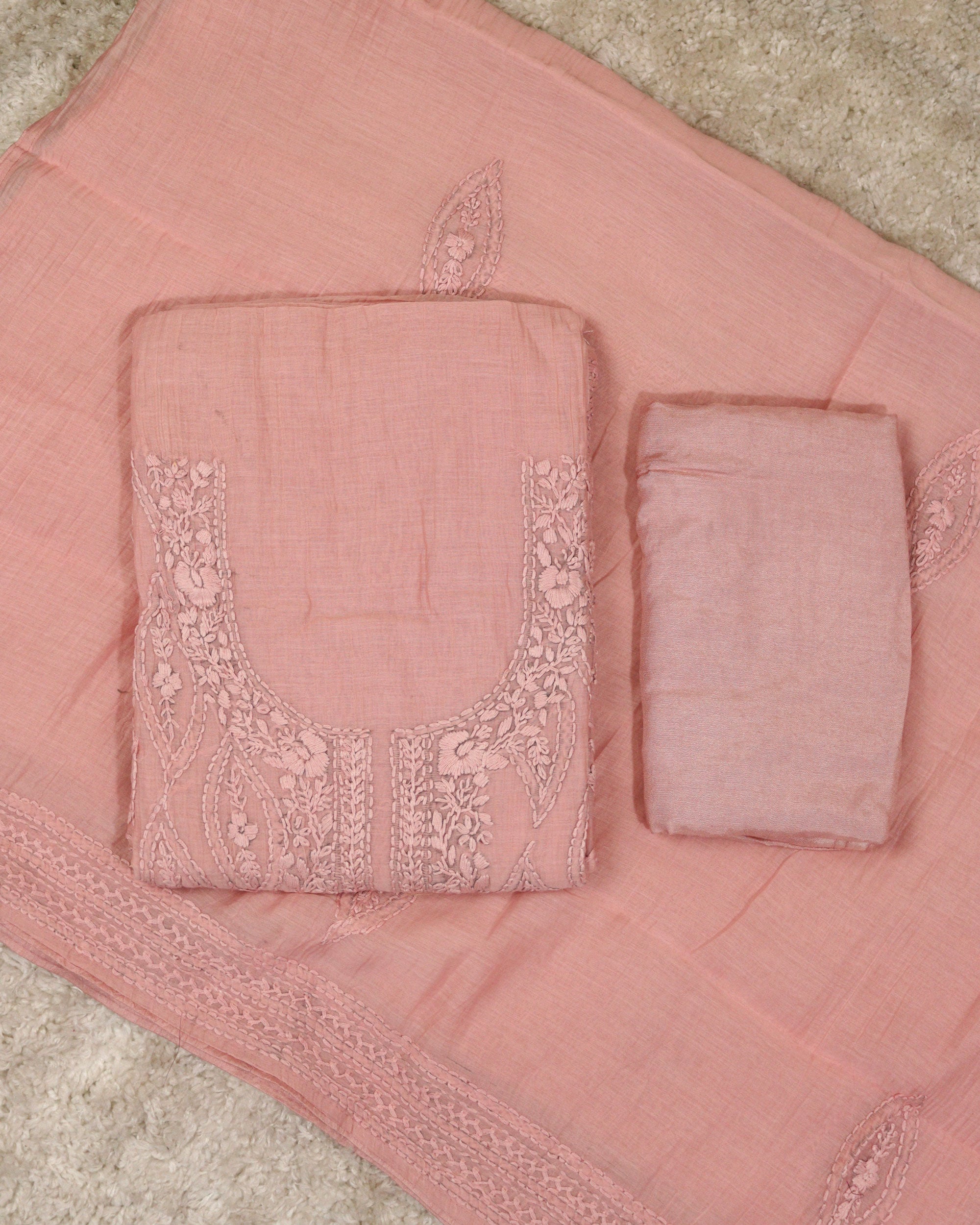 Load image into Gallery viewer, Mul Chanderi Silk Unstitched Suit-2094