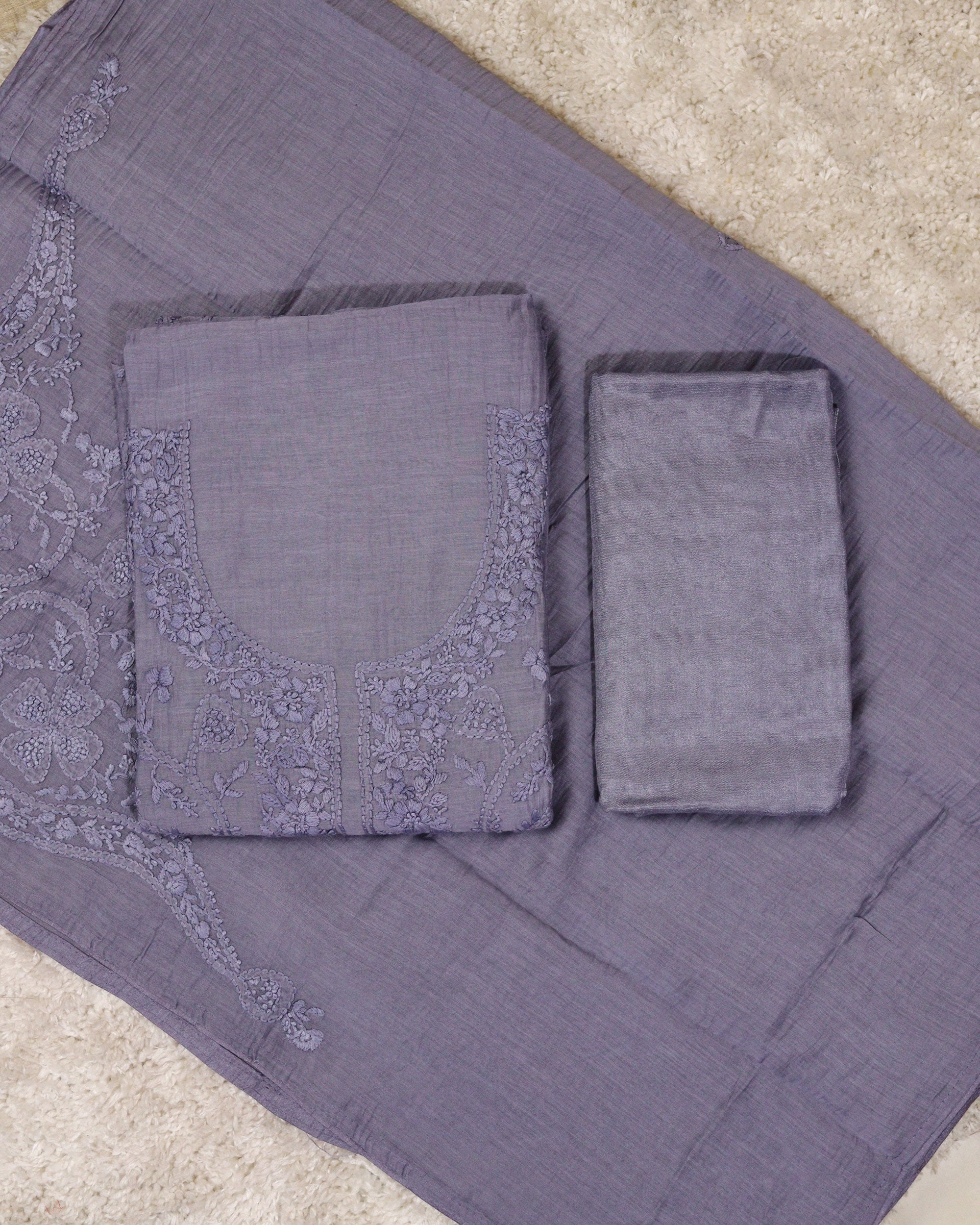 Load image into Gallery viewer, Mul Chanderi Silk Unstitched Suit-2094