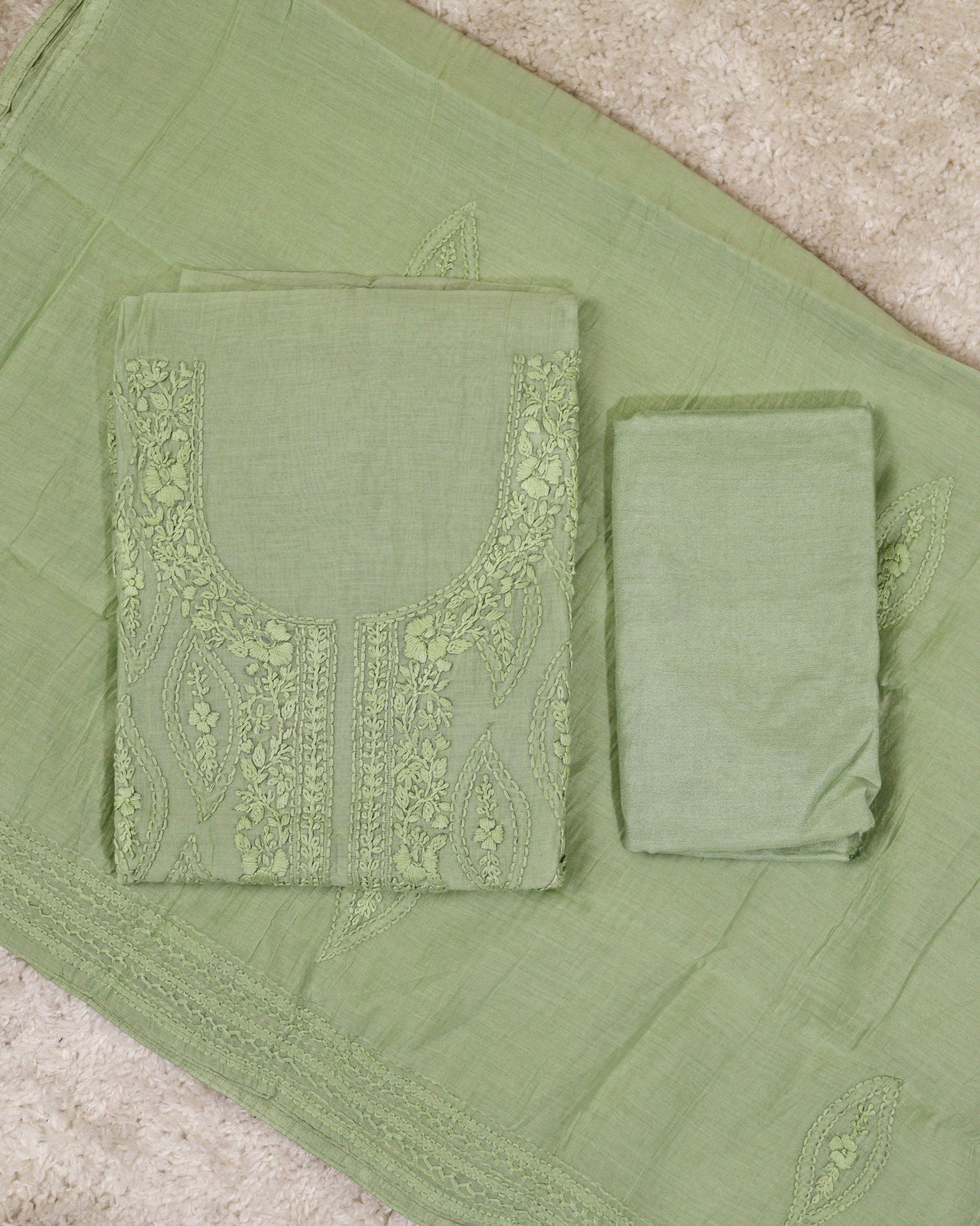 Load image into Gallery viewer, Mul Chanderi Silk Unstitched Suit-2094