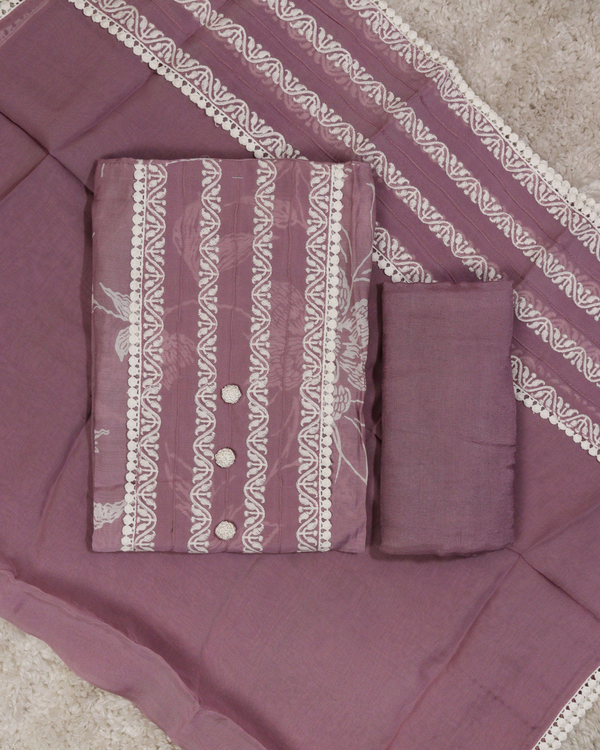 Load image into Gallery viewer, Muslin Silk Unstitched Suit - 2385