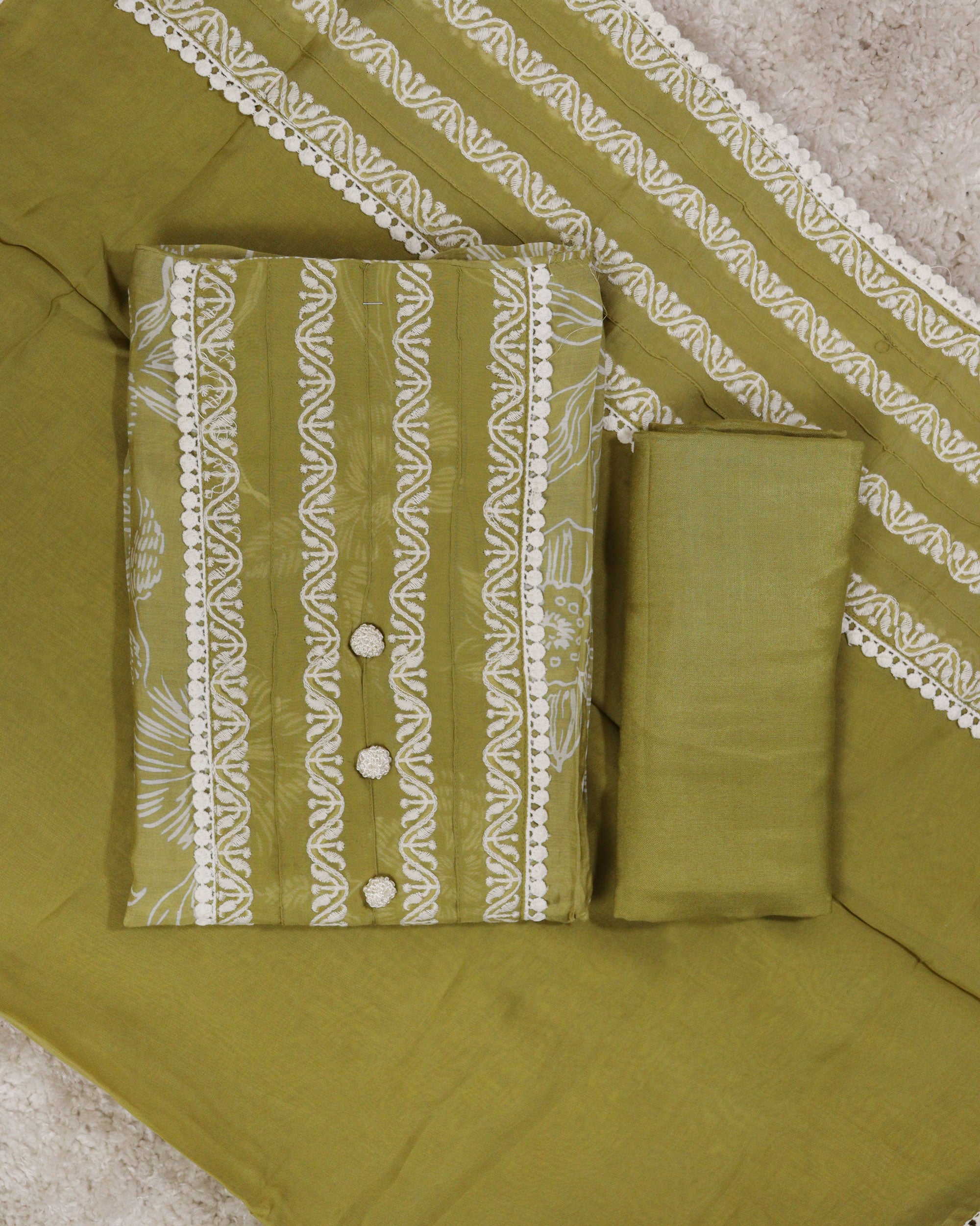 Load image into Gallery viewer, Muslin Silk Unstitched Suit - 2385