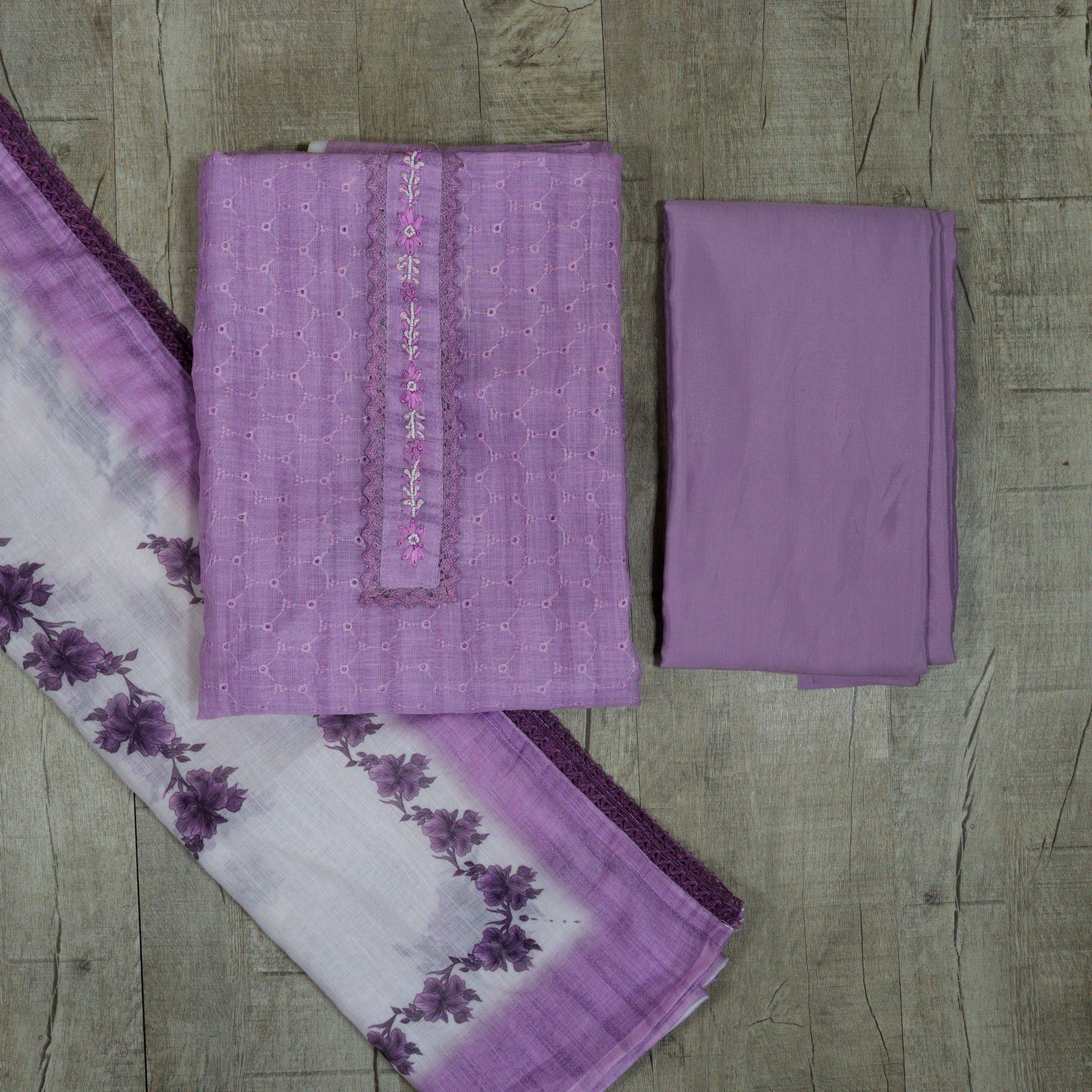 Load image into Gallery viewer, Linen cotton unstitched suit-4600