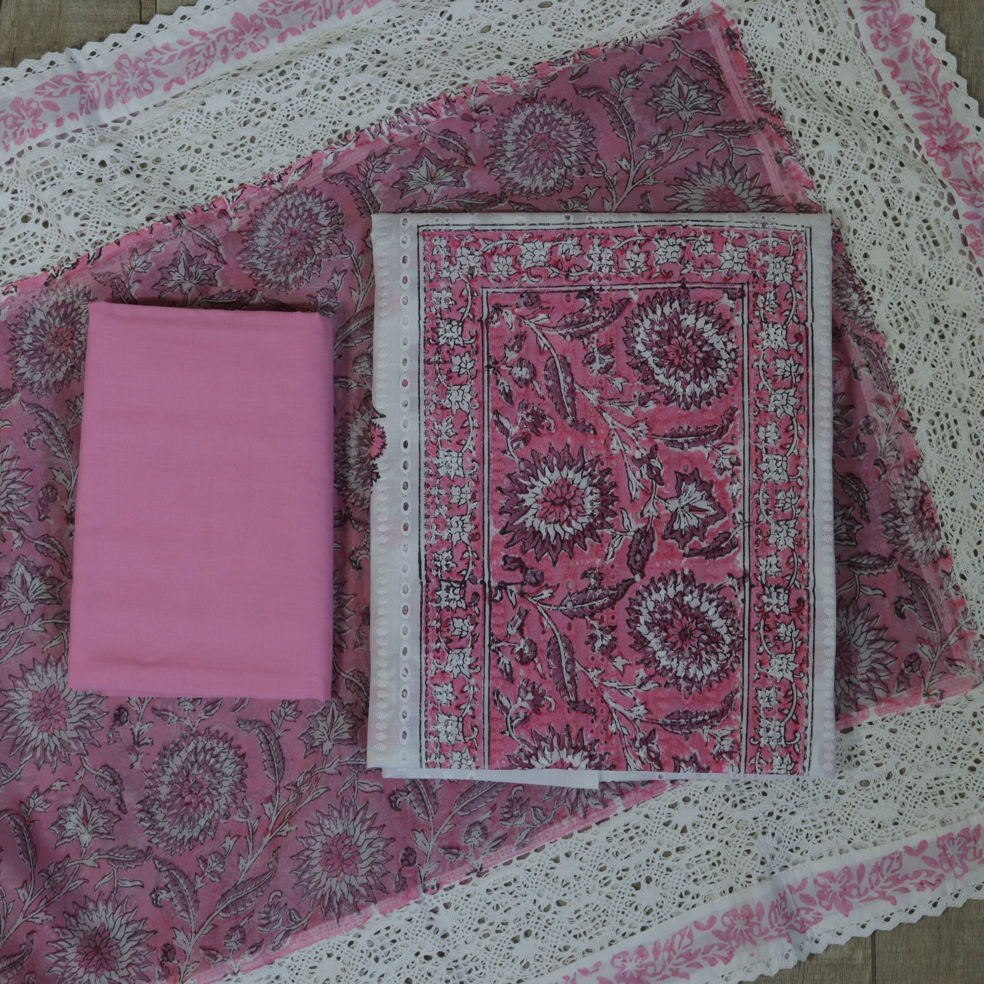 Load image into Gallery viewer, pure cotton unstitched suit-4271