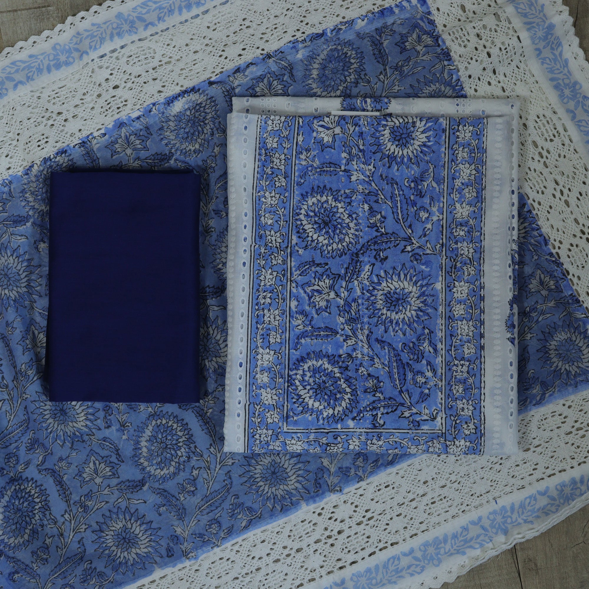 Load image into Gallery viewer, pure cotton unstitched suit-4271