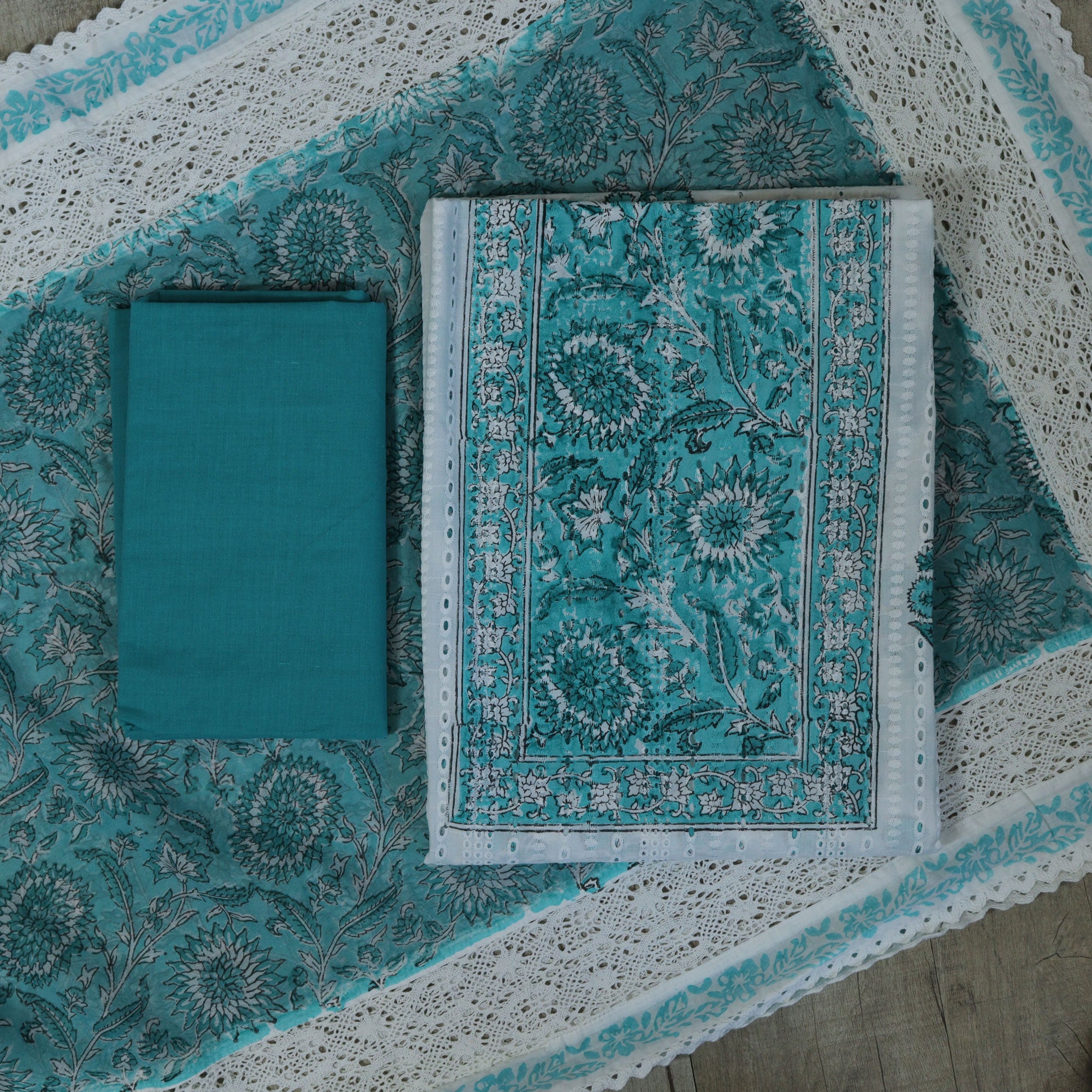 Load image into Gallery viewer, pure cotton unstitched suit-4271