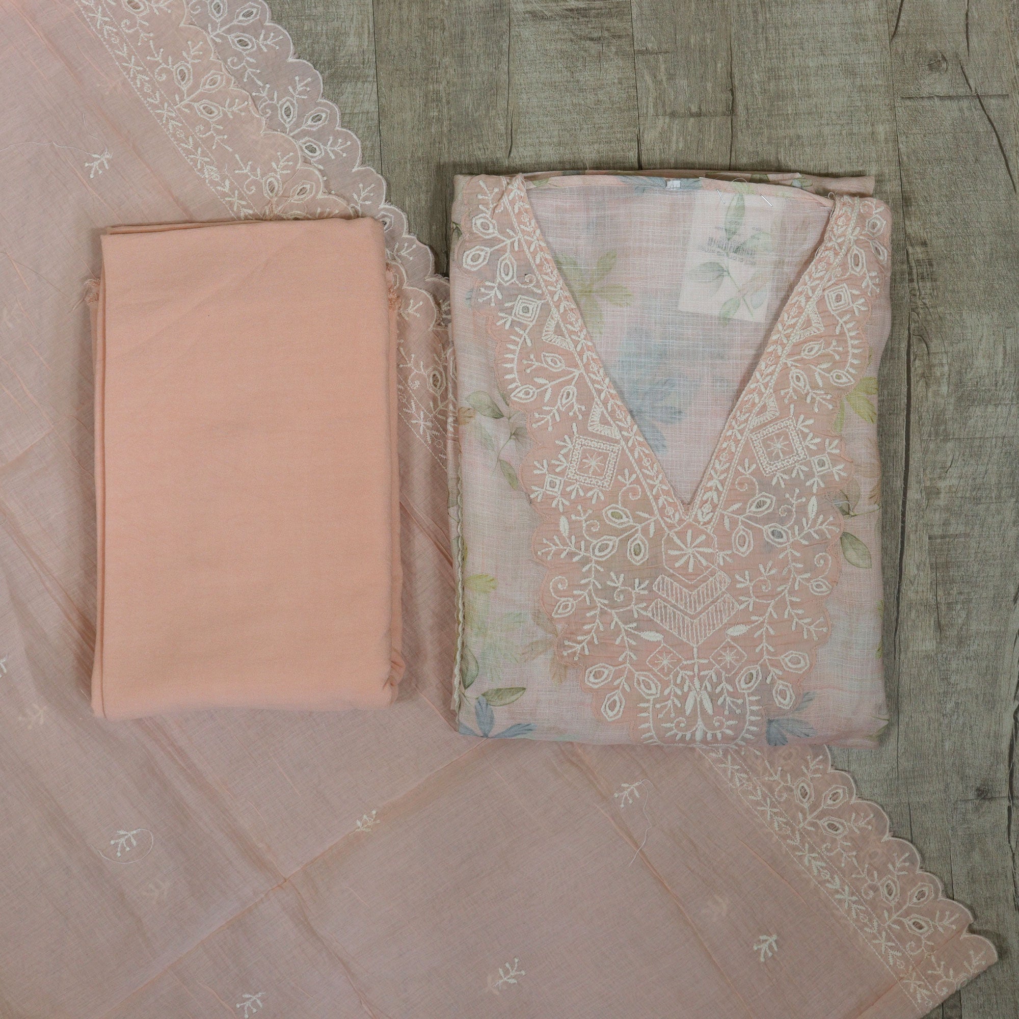 Load image into Gallery viewer, Linen Cotton Unstitched Suit - 4659