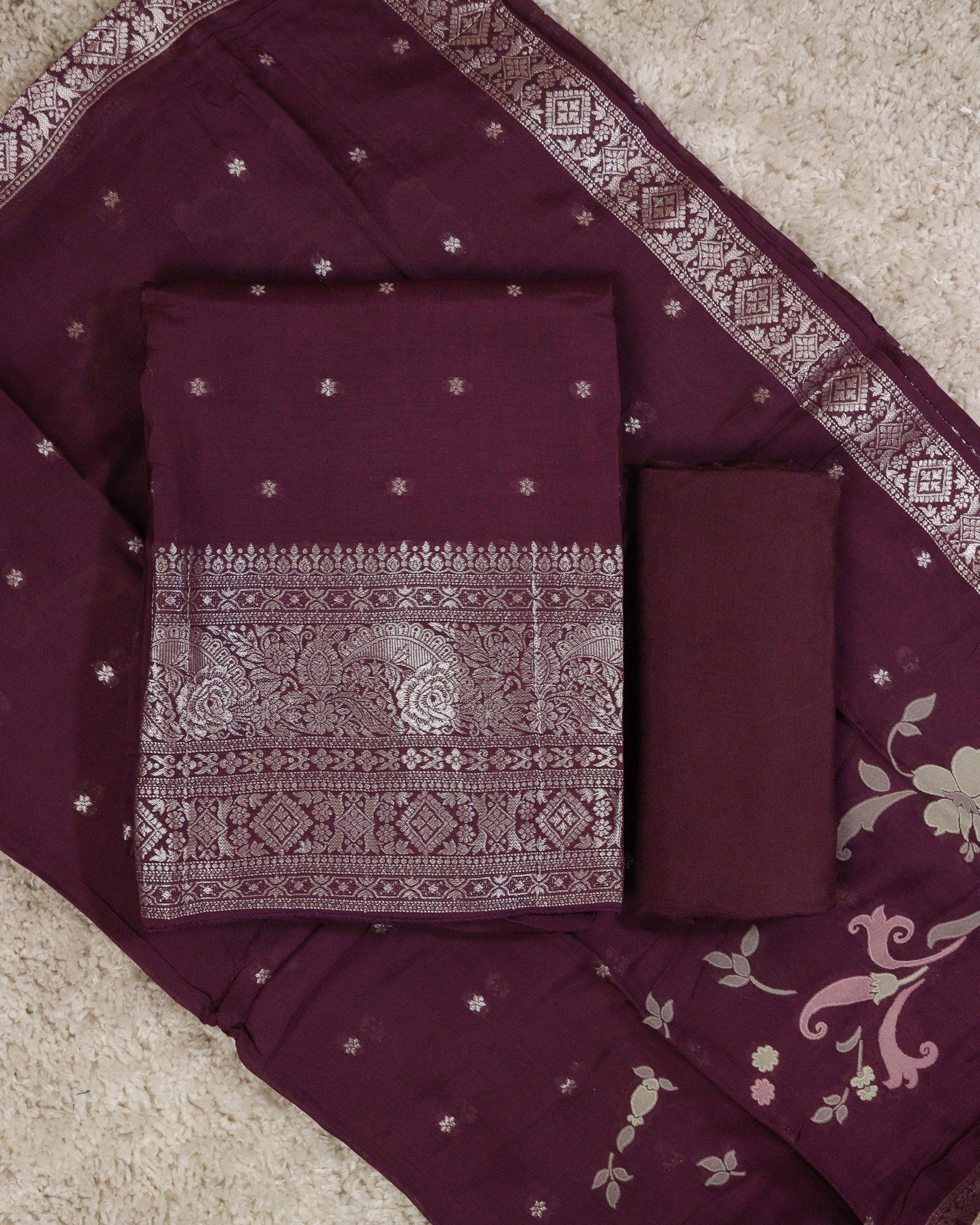 Load image into Gallery viewer, Banarasi Unstitched Suit -2497