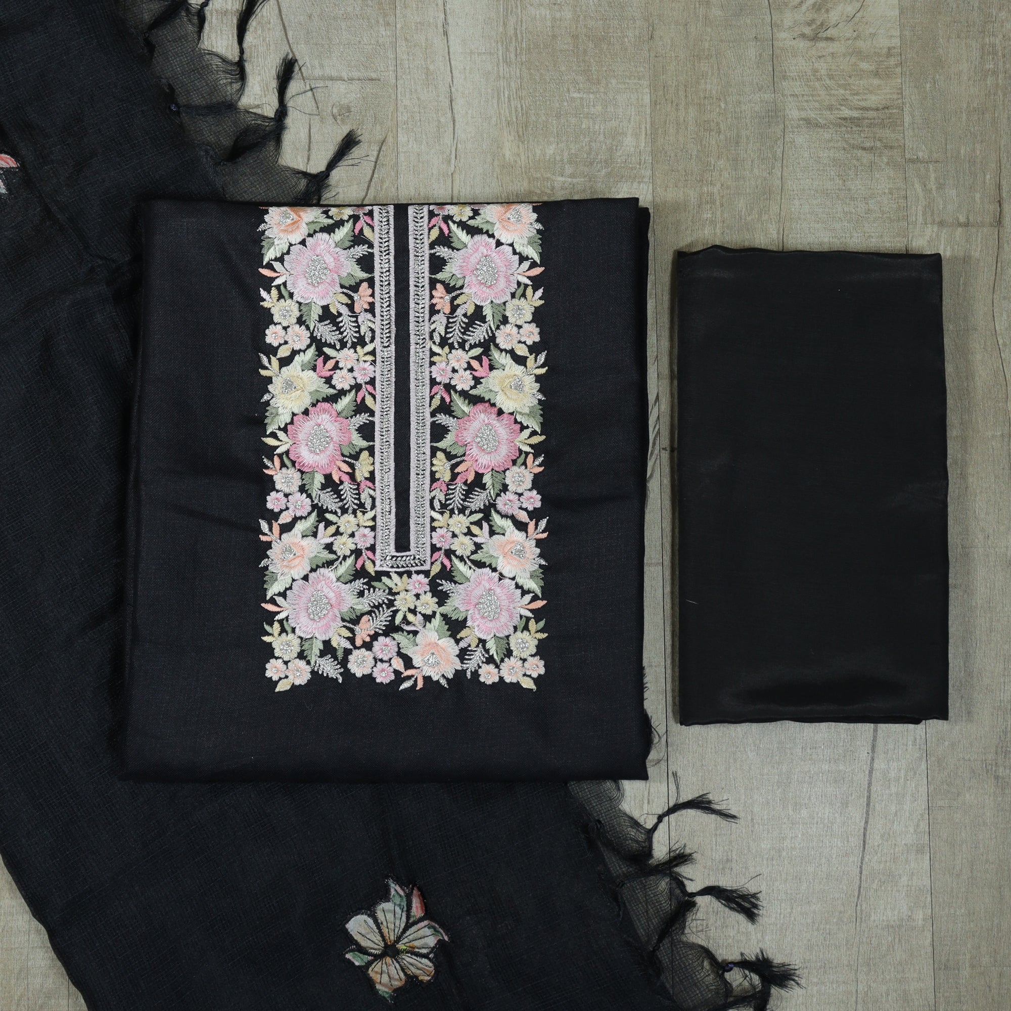 Load image into Gallery viewer, Linen Cotton Unstitched Suit - 4682