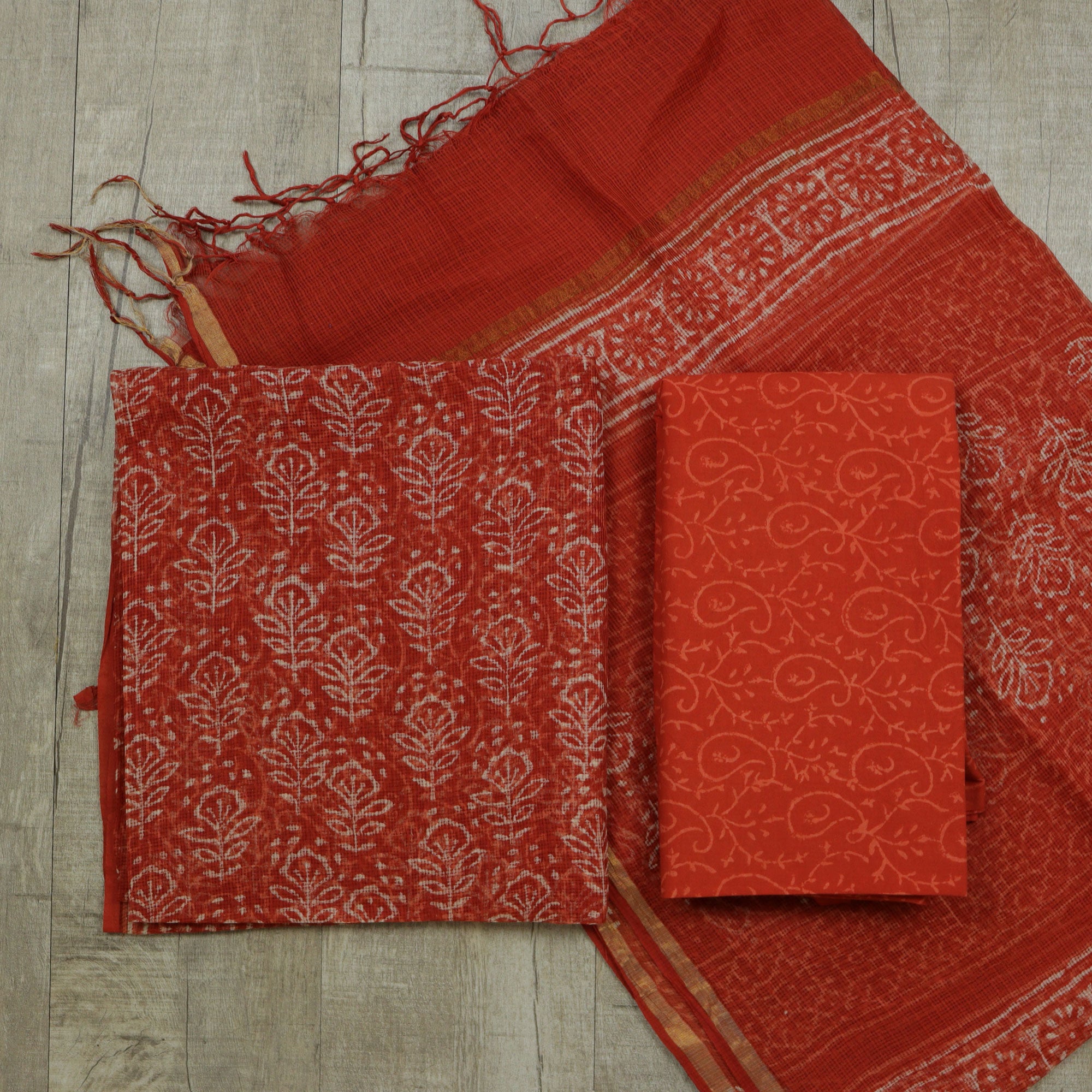 Load image into Gallery viewer, Kotta Cotton Unstitched Suit - 4725