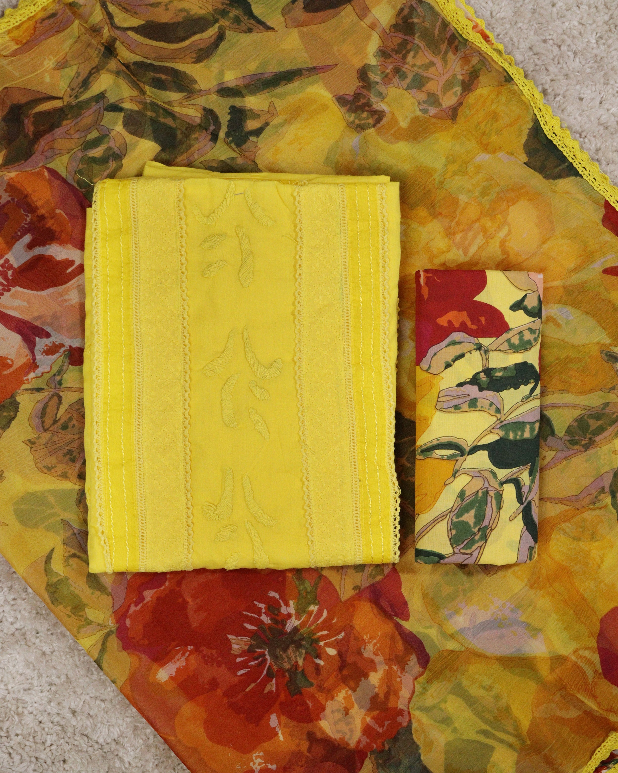 Load image into Gallery viewer, Pure Cotton Unstitched Suit -2661