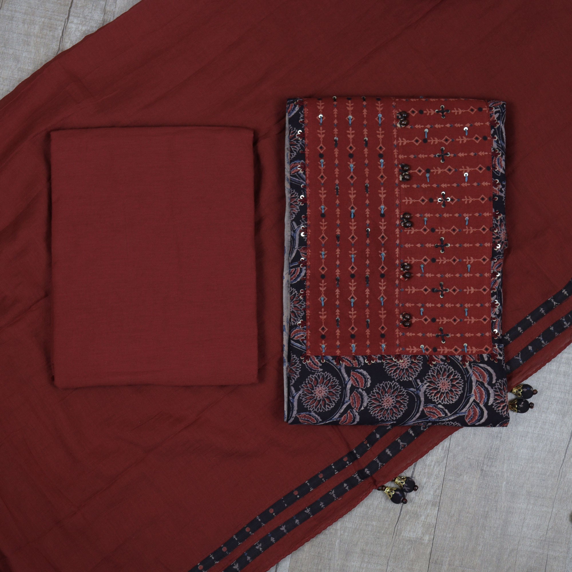 Load image into Gallery viewer, Pure Cotton Unstitched Suit-4835