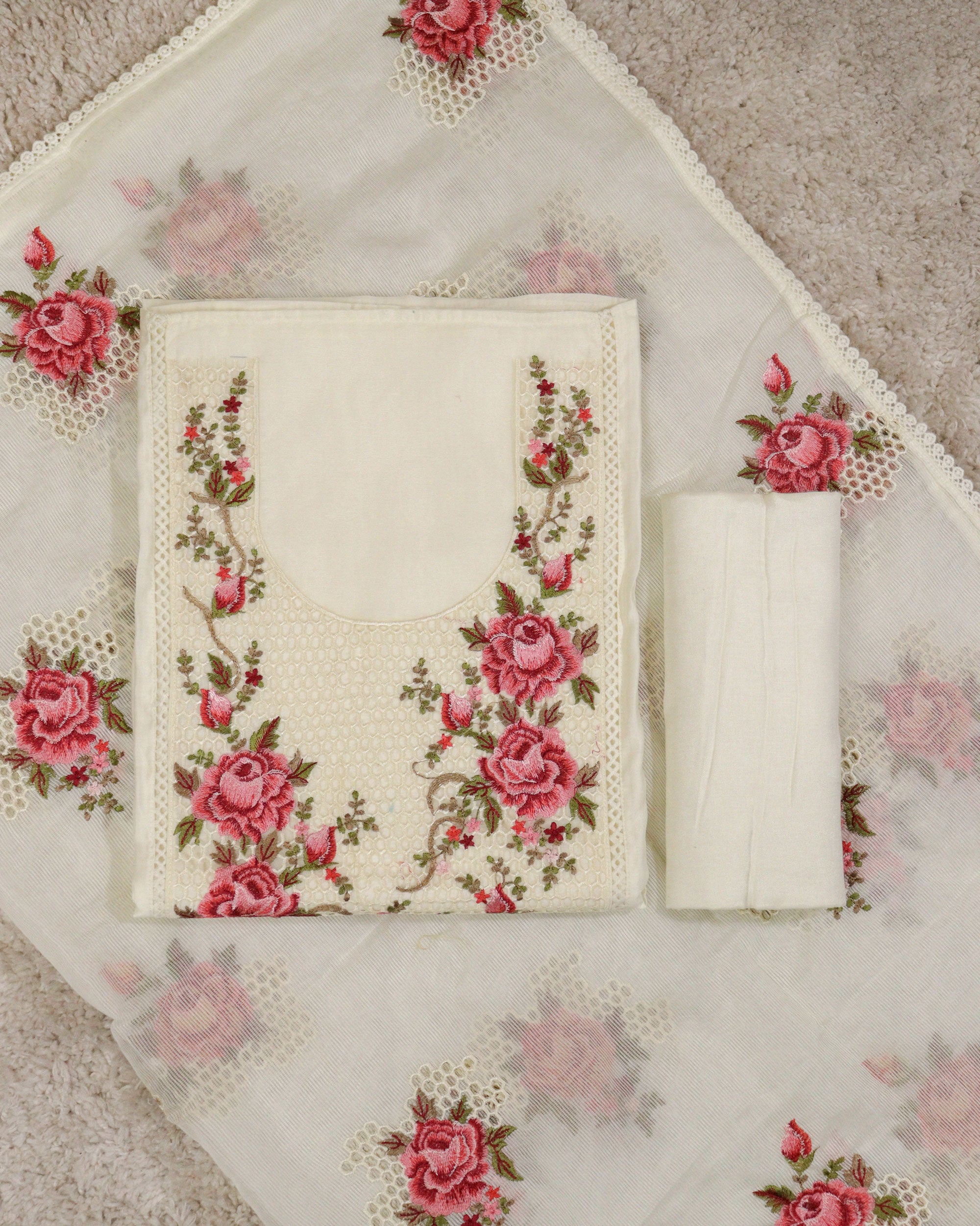 Load image into Gallery viewer, Chanderi Silk Unstitched Suit-2768