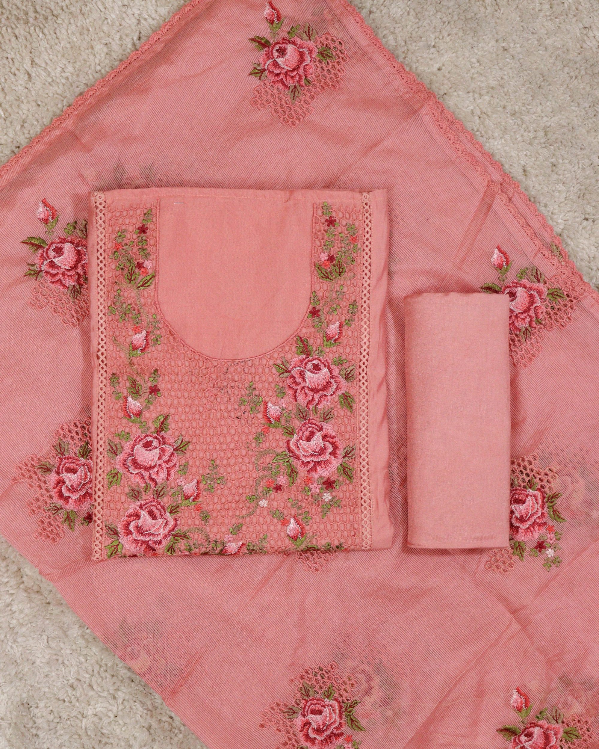 Load image into Gallery viewer, Chanderi Silk Unstitched Suit-2768