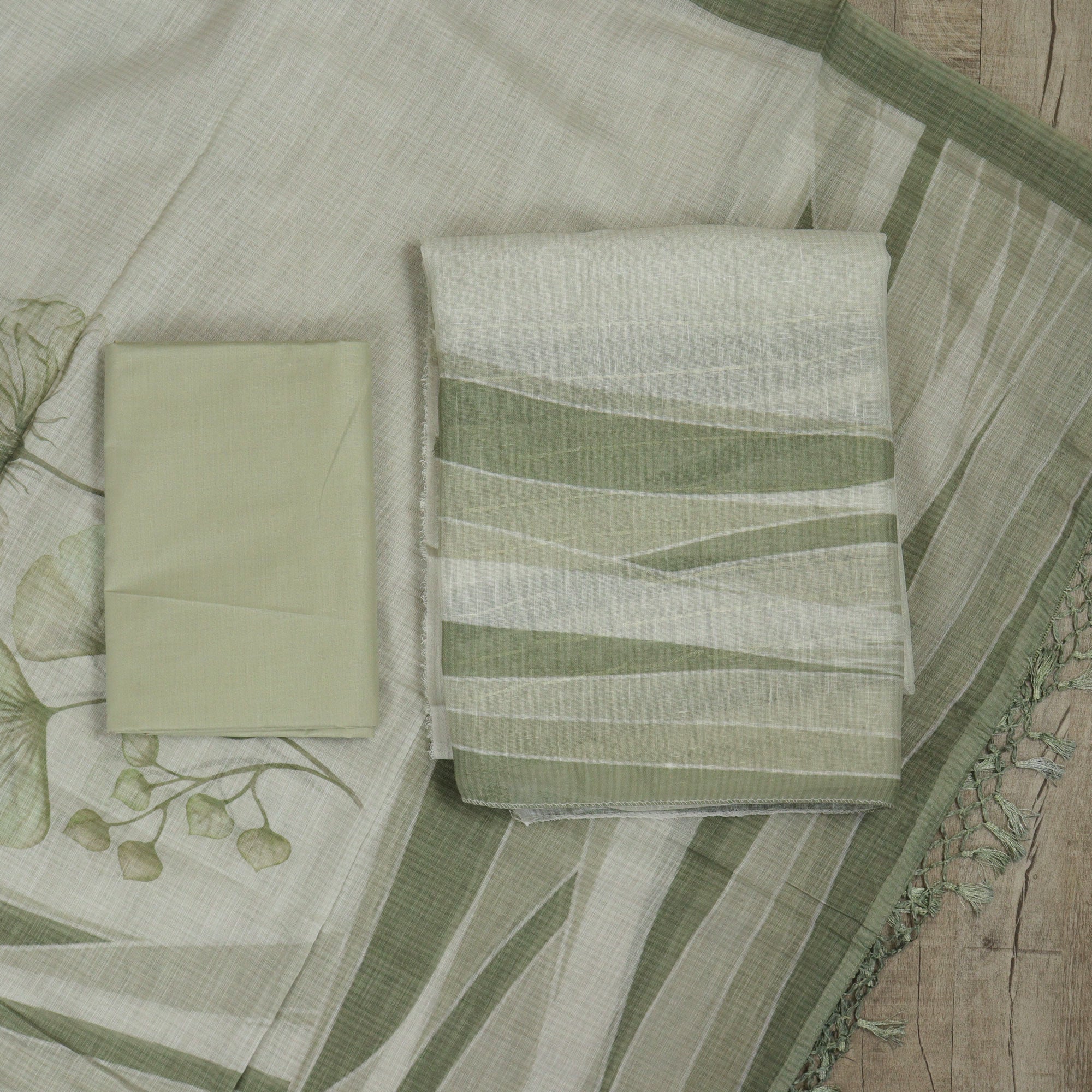 Load image into Gallery viewer, Linen Cotton Unstitched Suit-4830